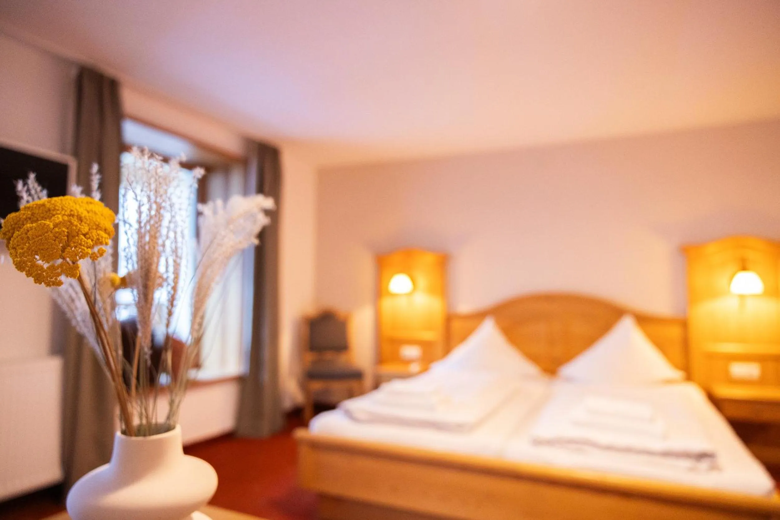 Photo of the whole room, Bed in Hotel Gasthof Hirschentenne