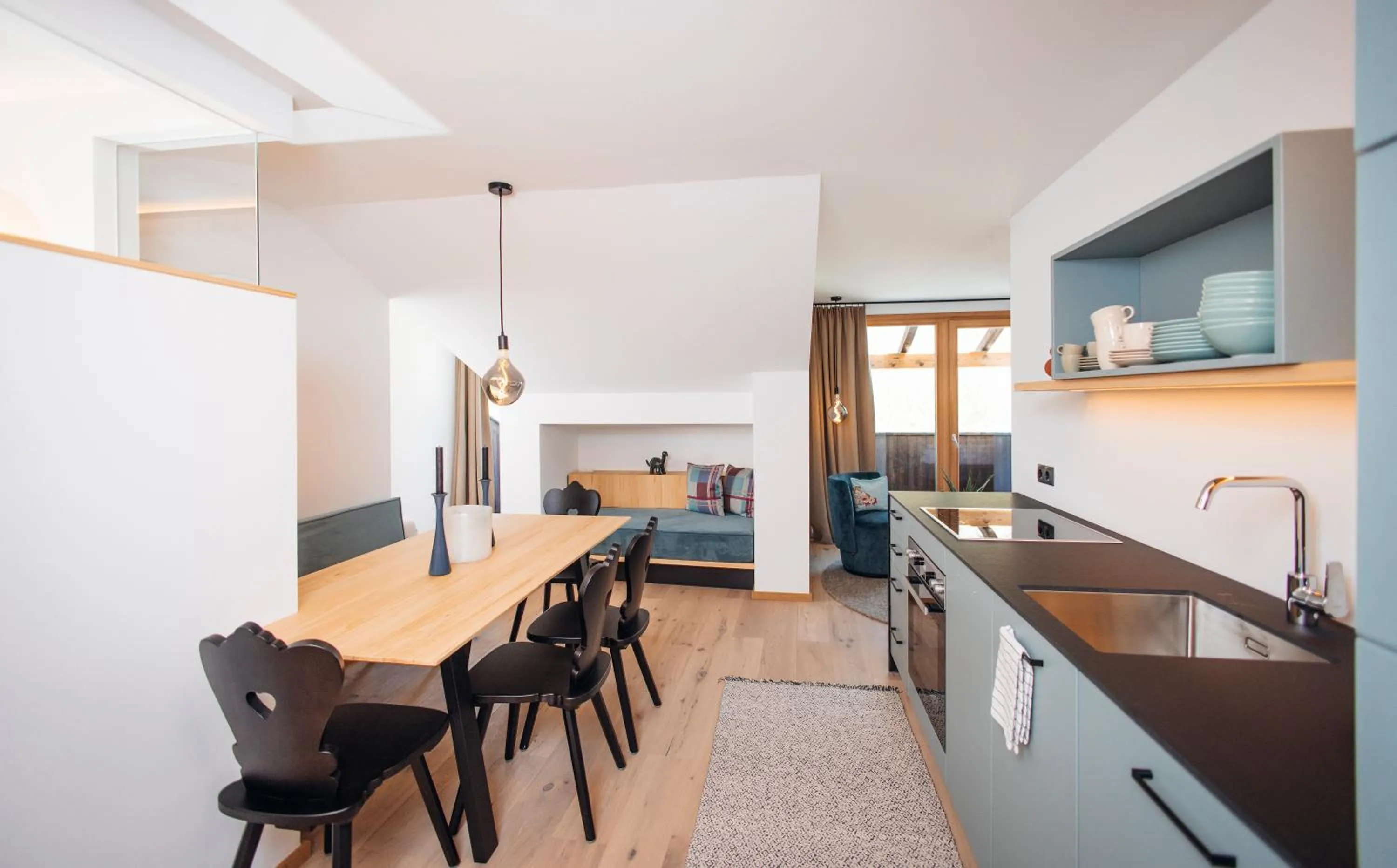 Kitchen or kitchenette in Hotel Gasthof Hirschentenne