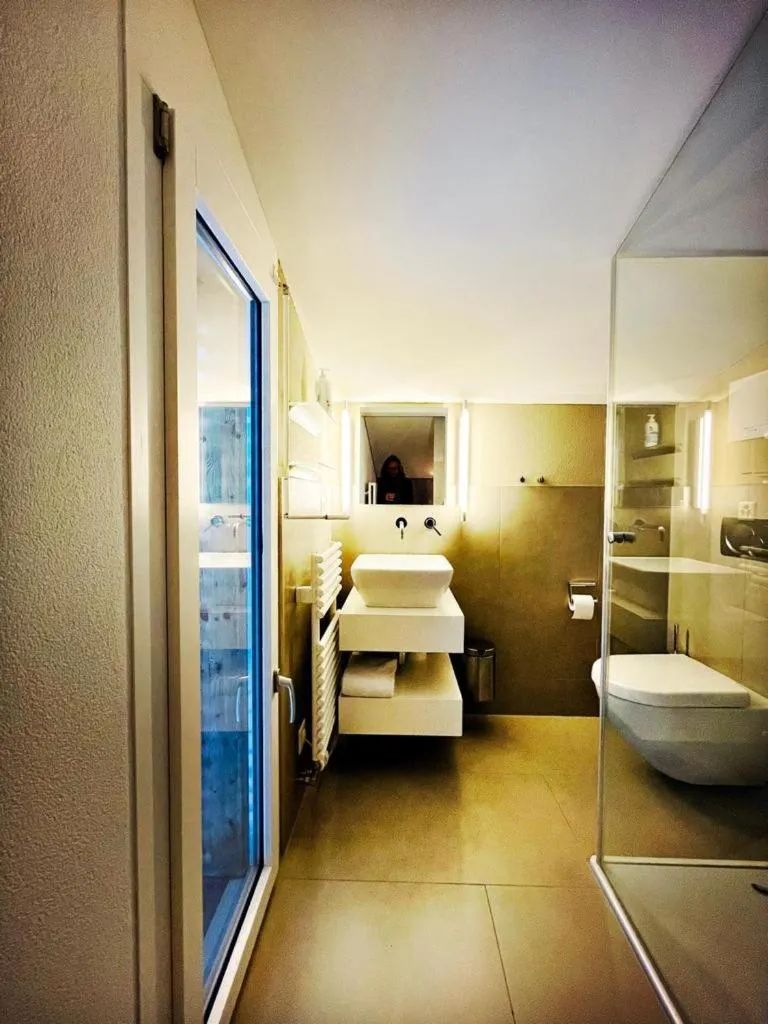 Bed in Hotel Jungfrau Mürren