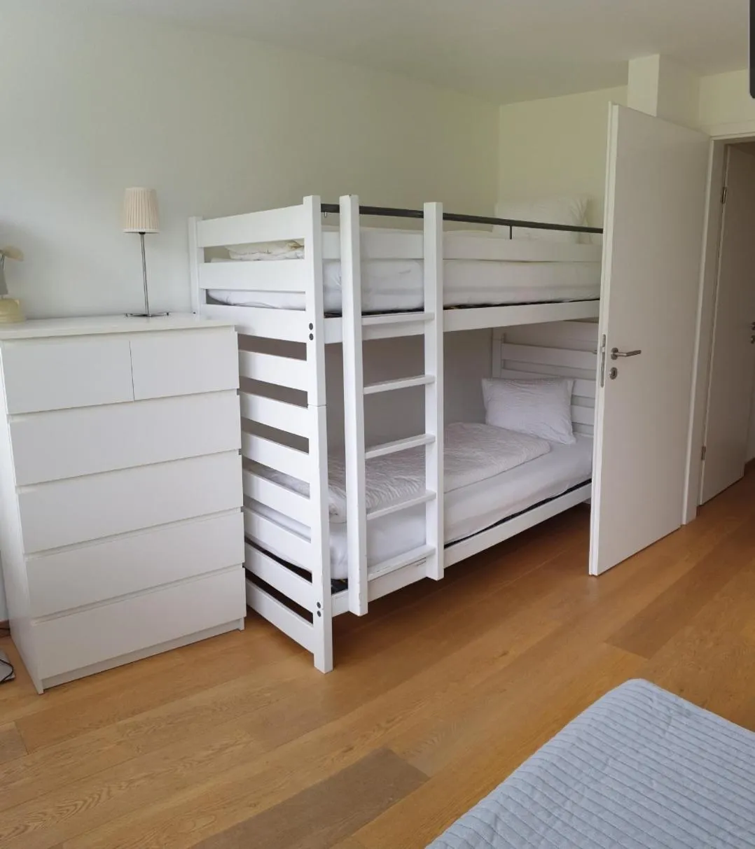 Bed in Hotel Jungfrau Mürren