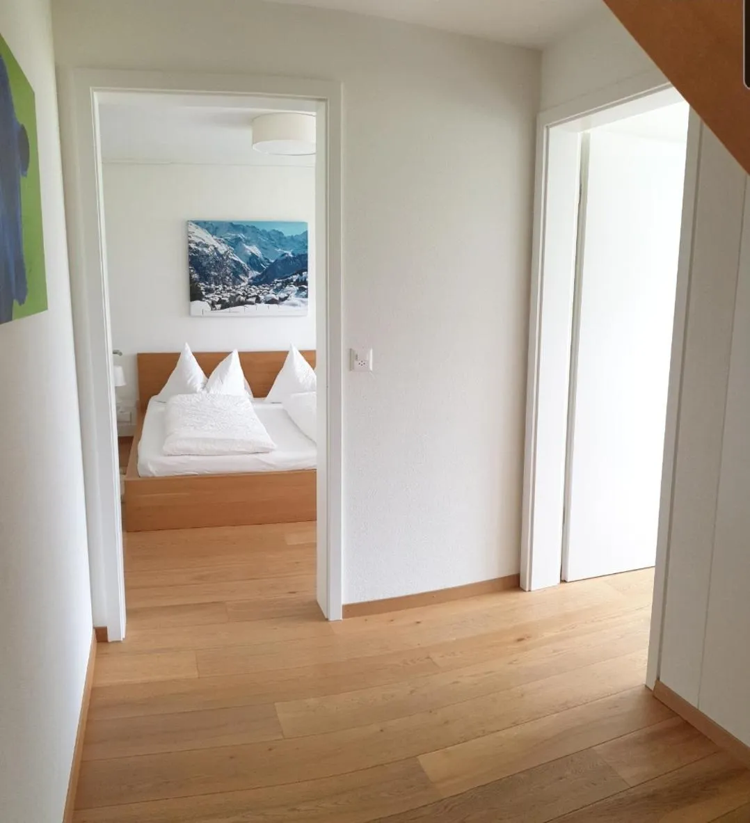 Bed in Hotel Jungfrau Mürren