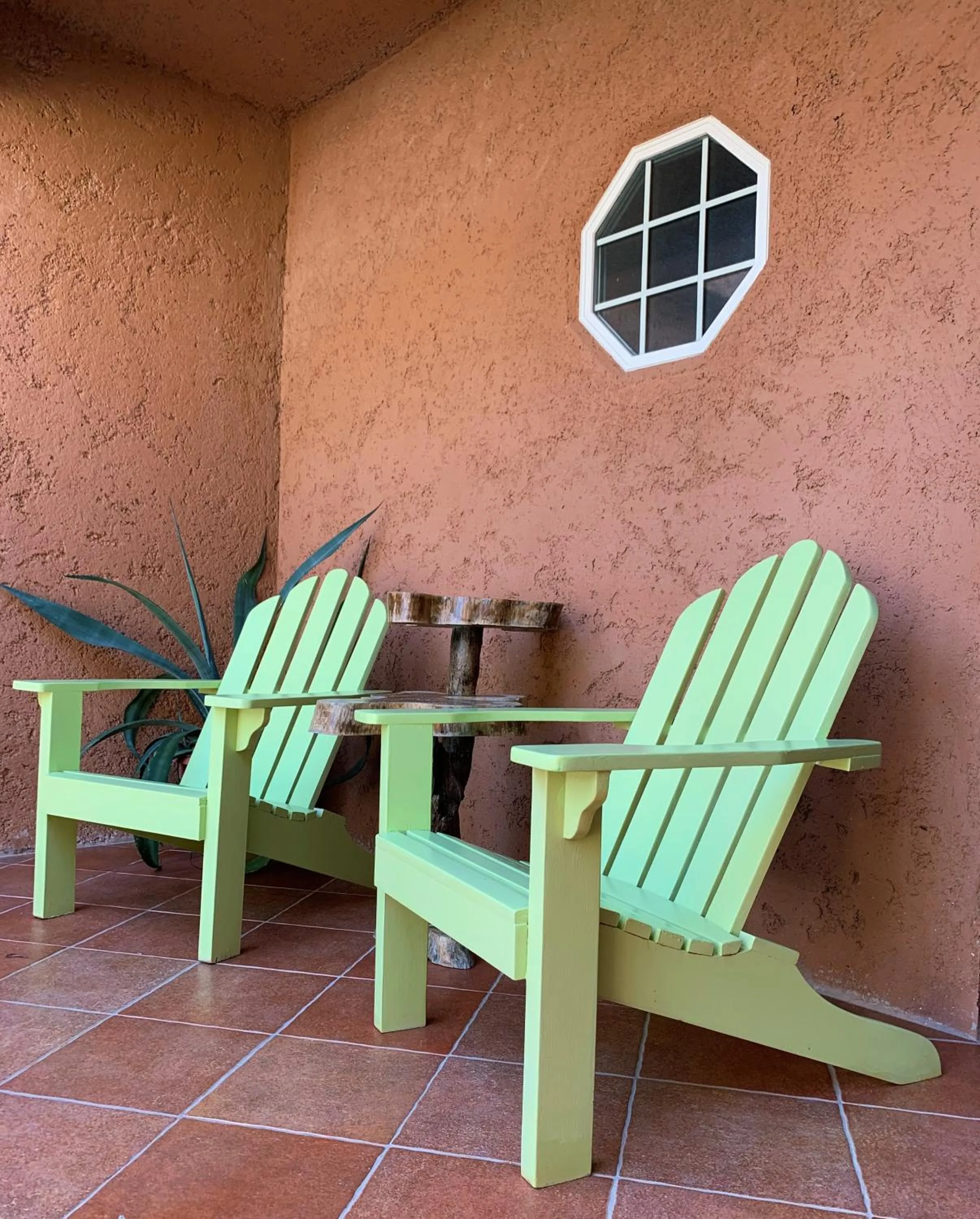 Seating area in Caye Casa