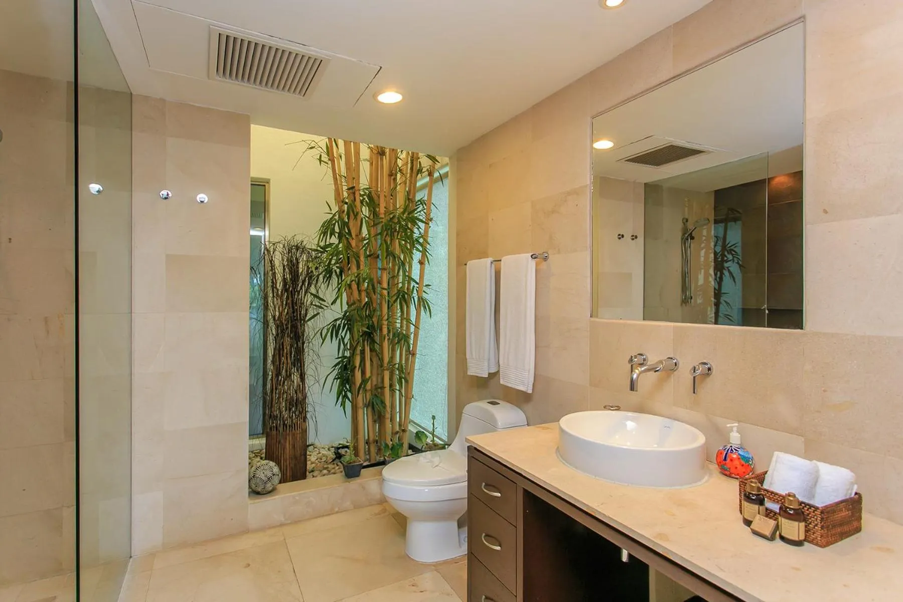 Bathroom in 3-Level Condo with a Private Balcony & Rooftop Lounge