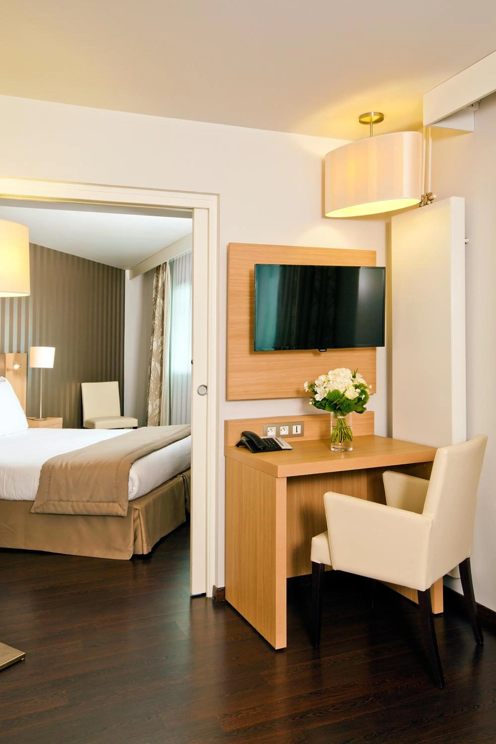 Living room, Bed in Residhome Nantes Berges De La Loire