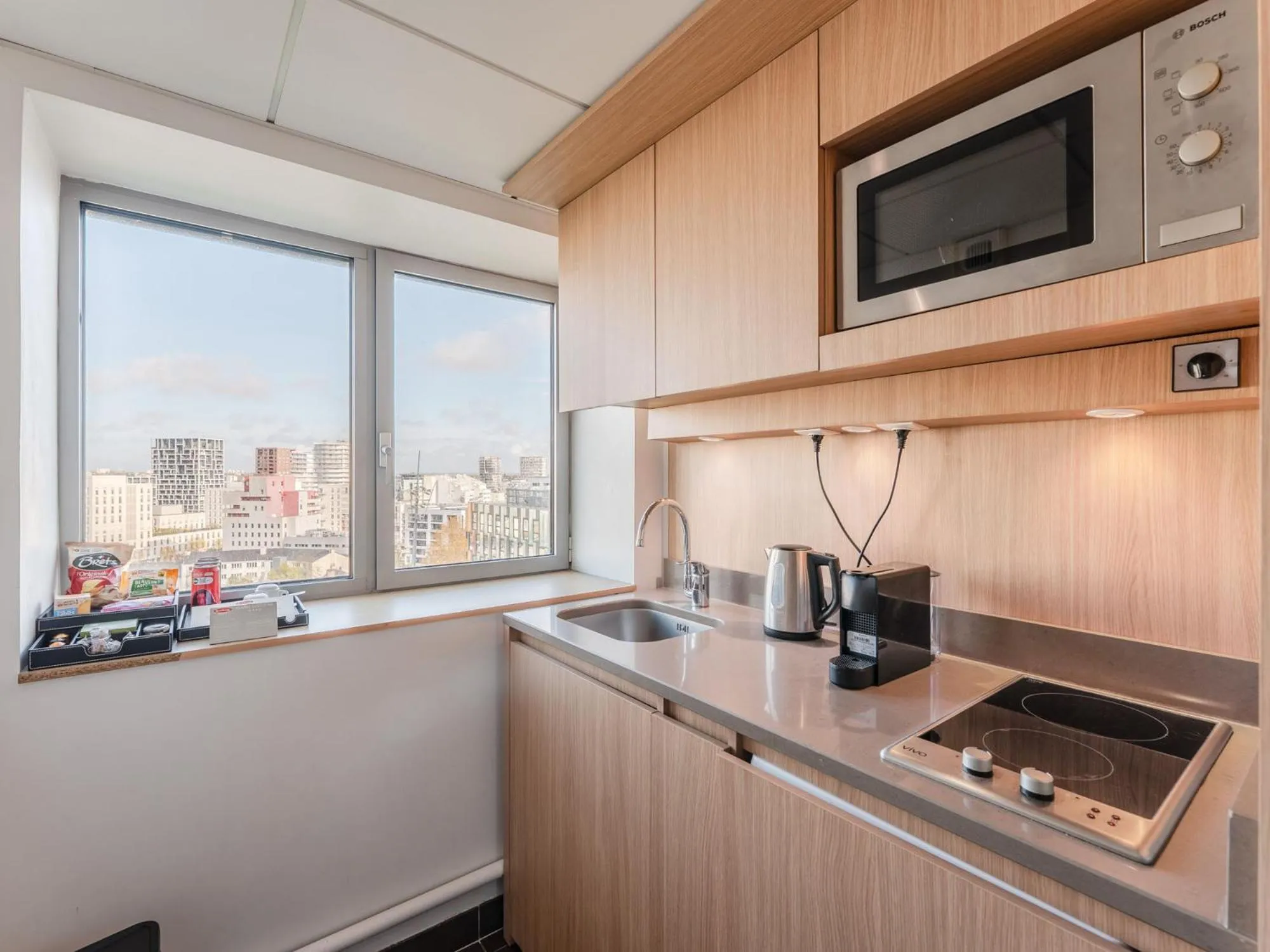 Kitchen or kitchenette in Residhome Nantes Berges De La Loire