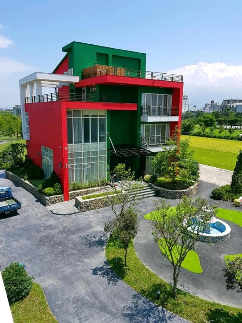 Bird's eye view in Green Resort