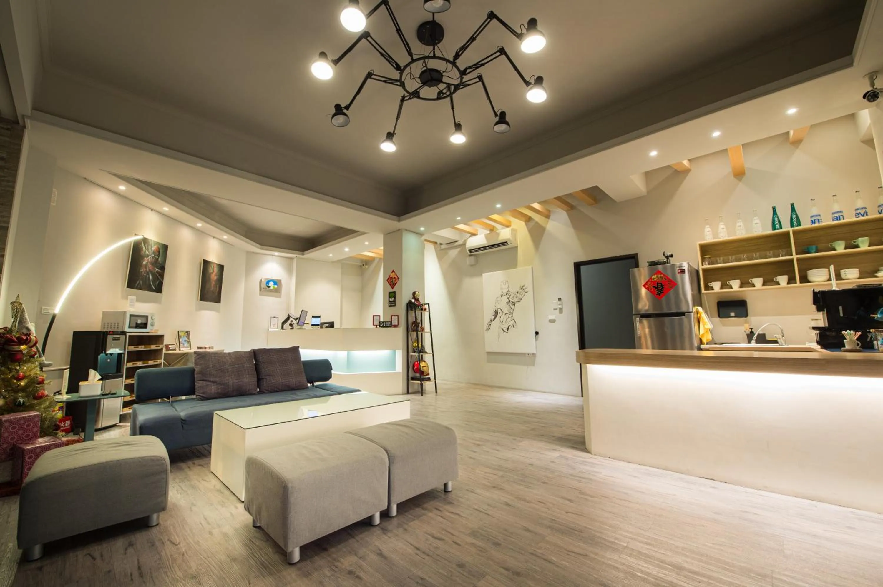 Living room in MUNA Hostel