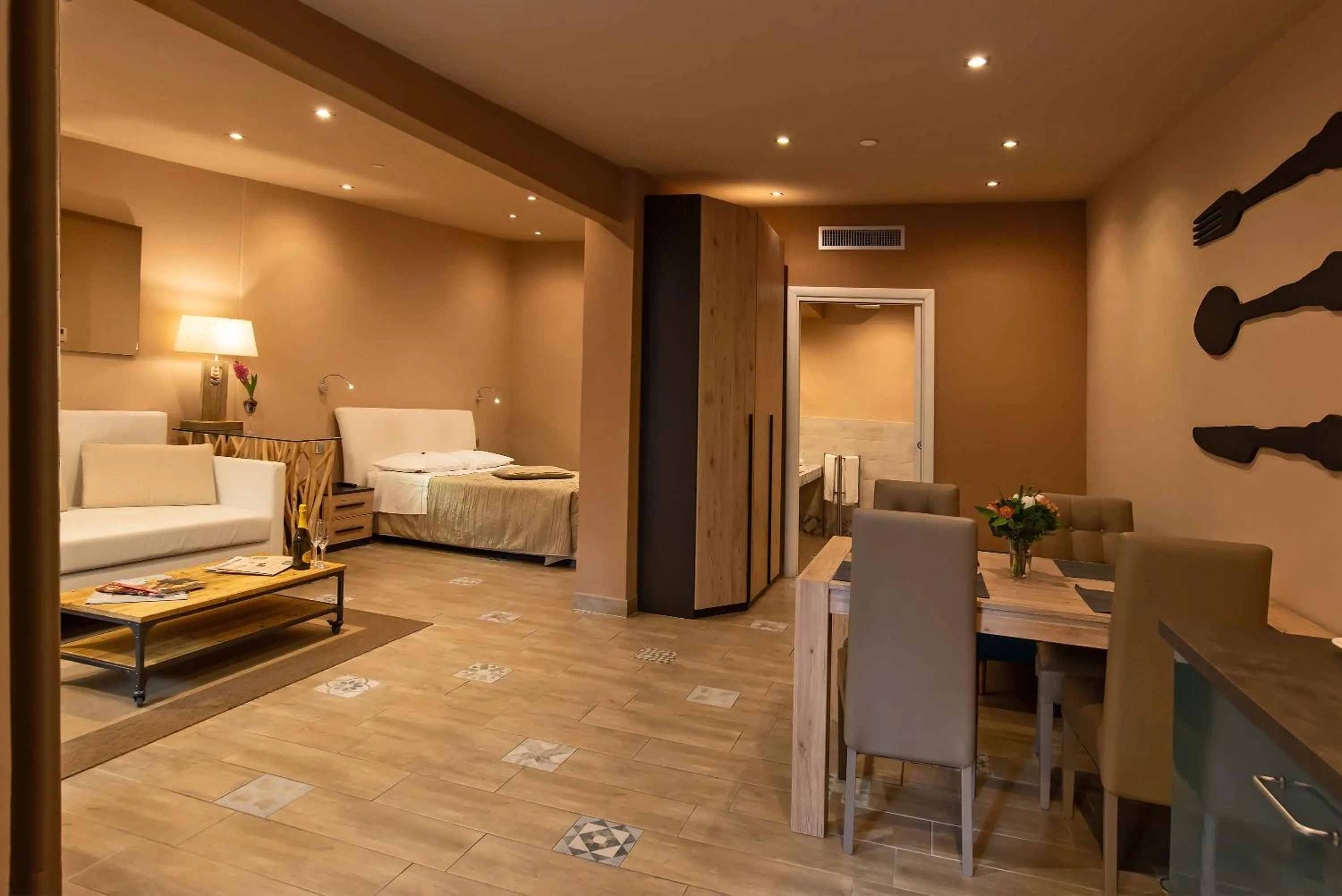 Bed in Hotel Orcagna