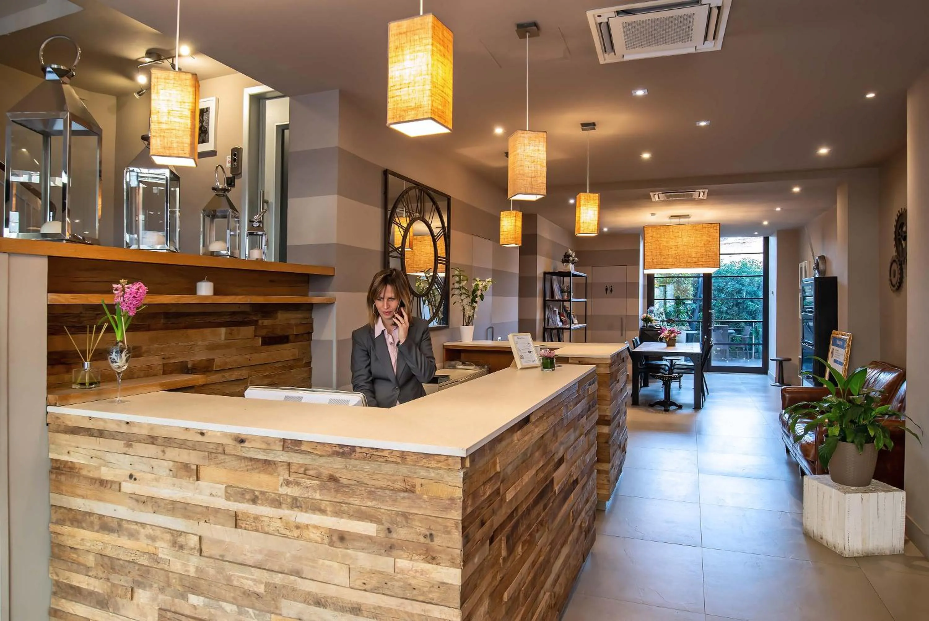 Lobby or reception in Hotel Orcagna