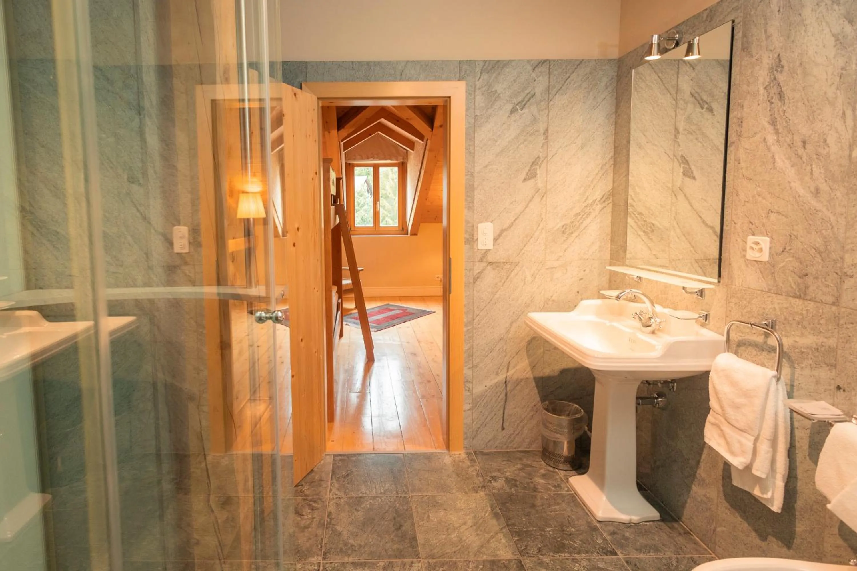 Bathroom in Hotel Bernina 1865 by Kleos Group Collection