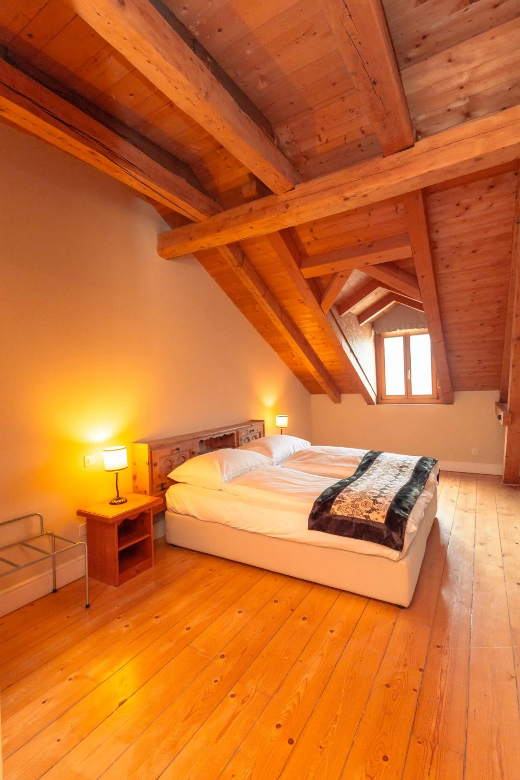 Bed in Hotel Bernina 1865 by Kleos Group Collection