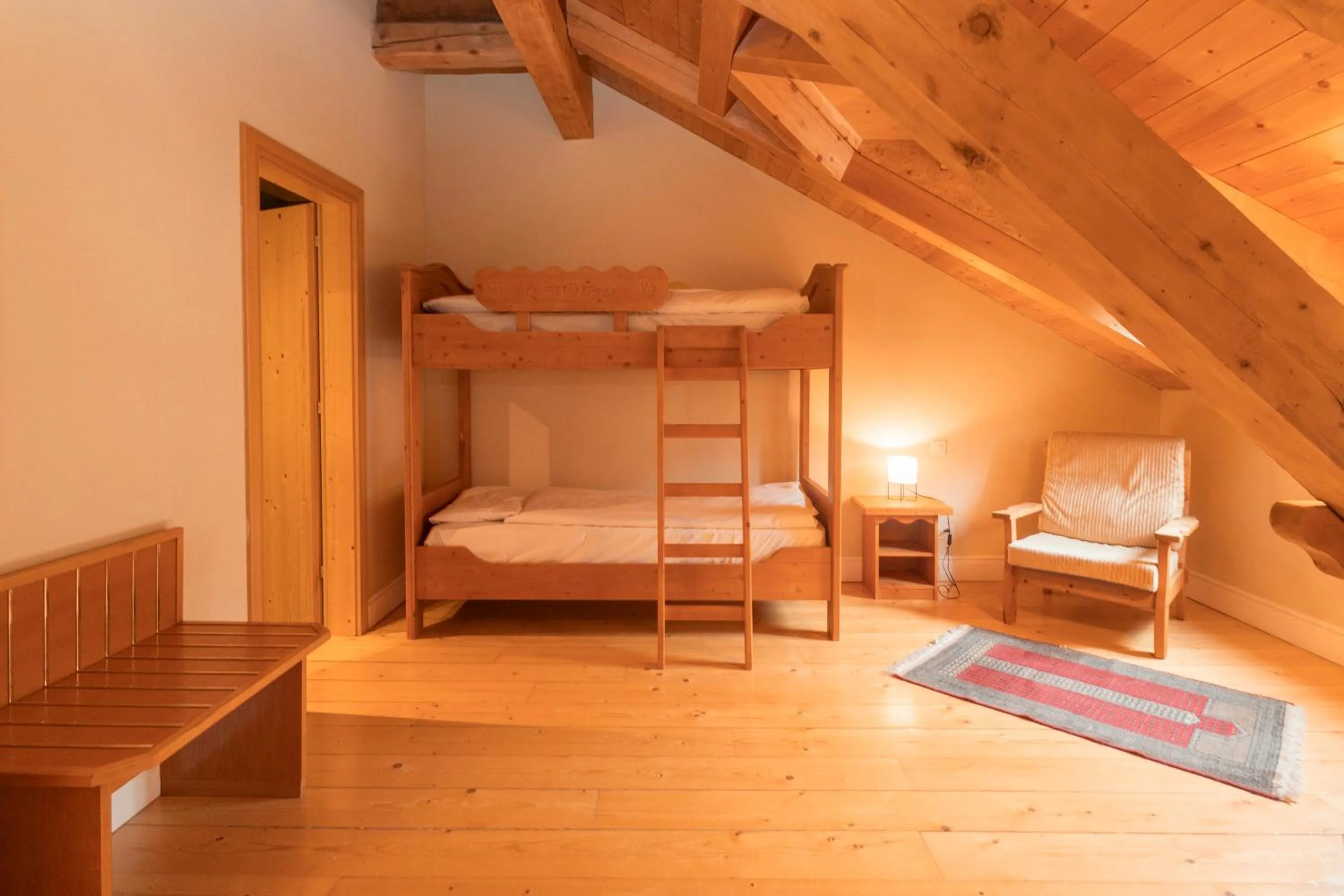 Bed in Hotel Bernina 1865 by Kleos Group Collection