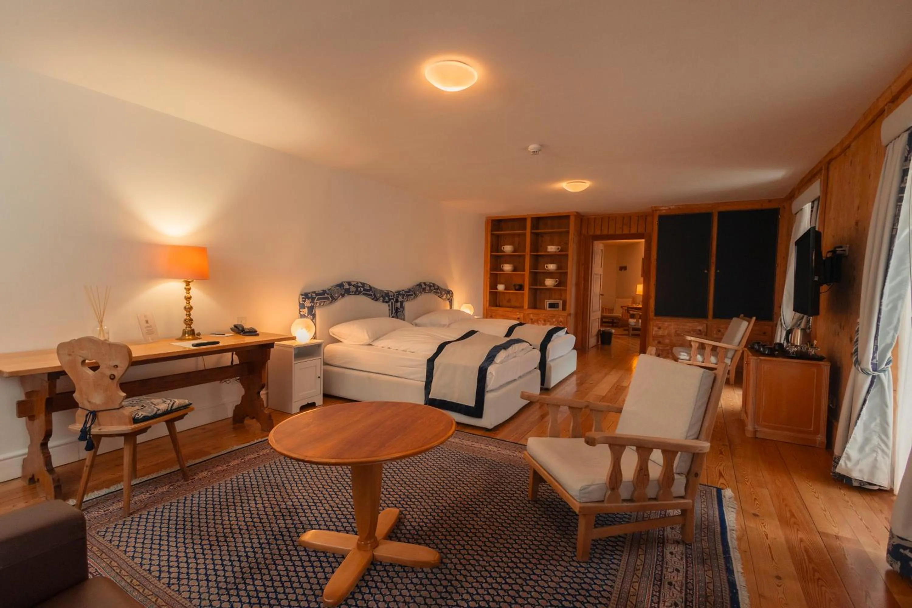 Bed in Hotel Bernina 1865 by Kleos Group Collection