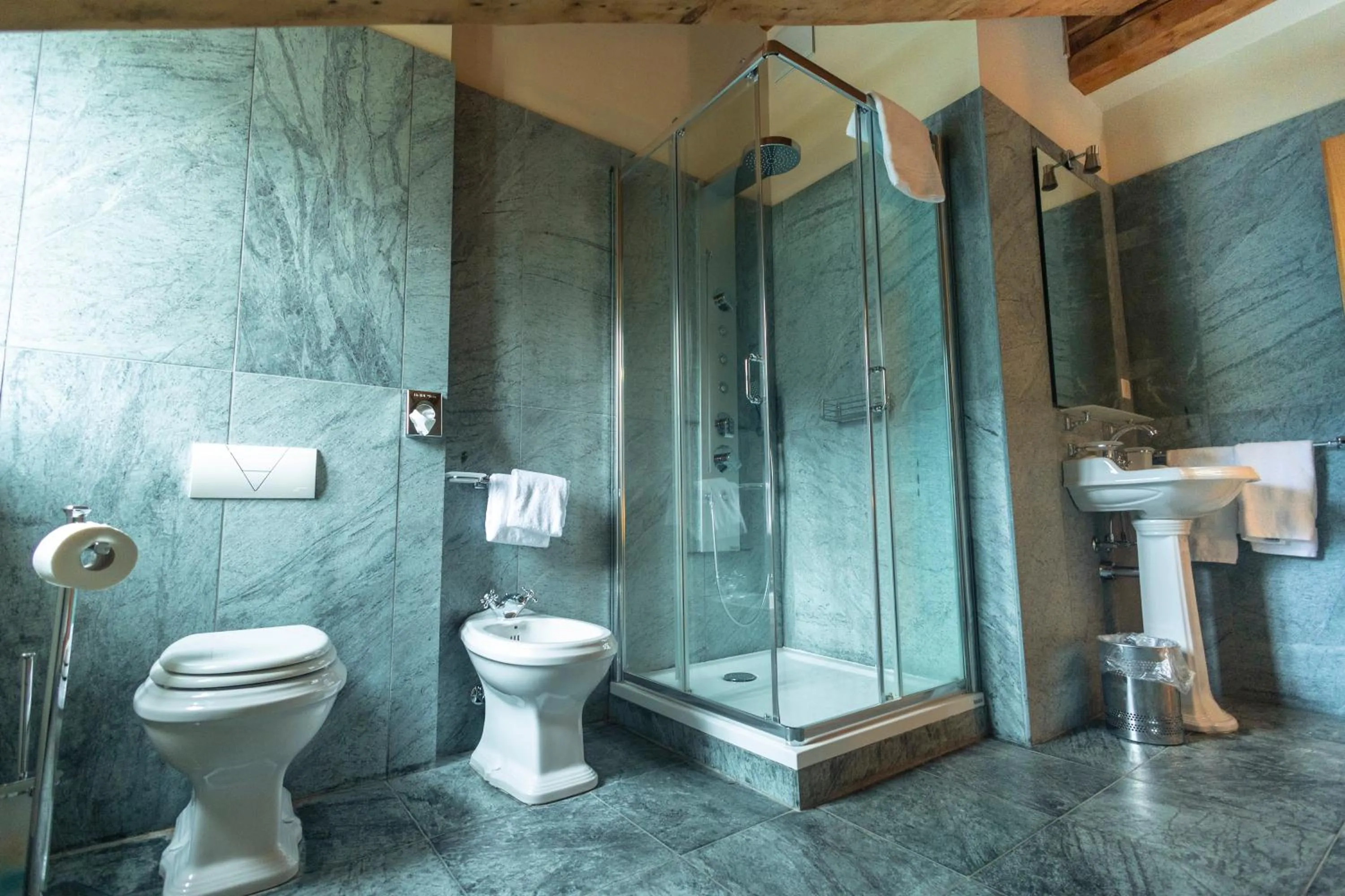 Shower in Hotel Bernina 1865 by Kleos Group Collection