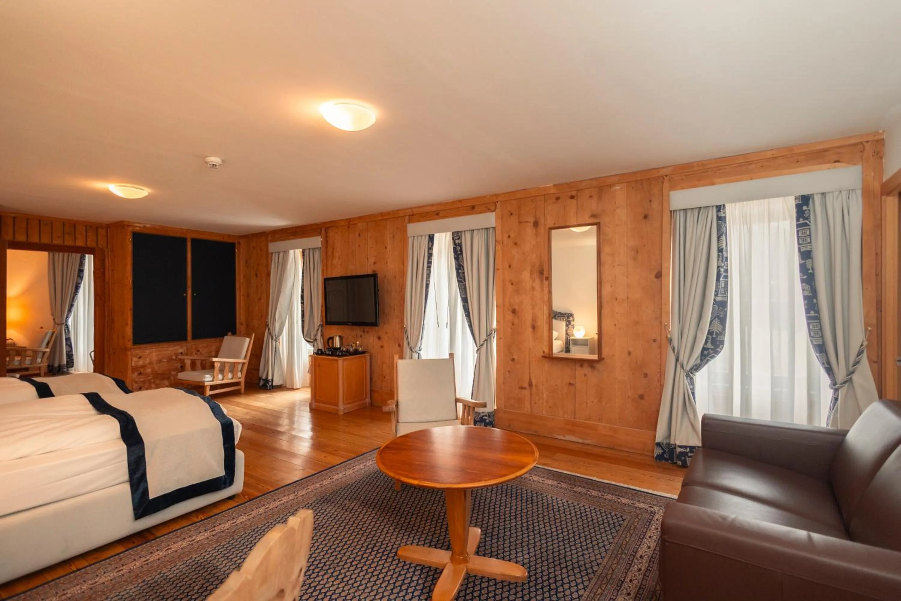 Bed in Hotel Bernina 1865 by Kleos Group Collection