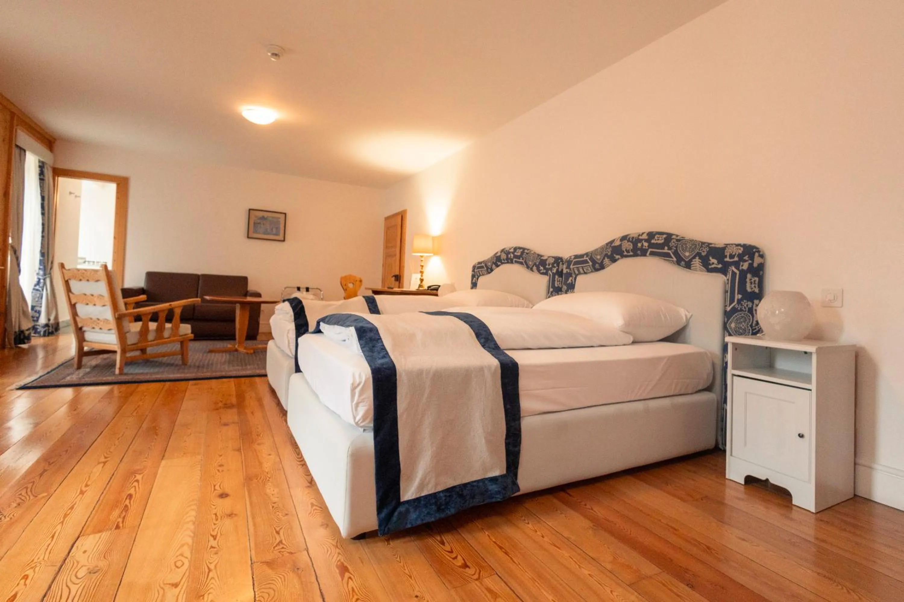 Bed in Hotel Bernina 1865 by Kleos Group Collection