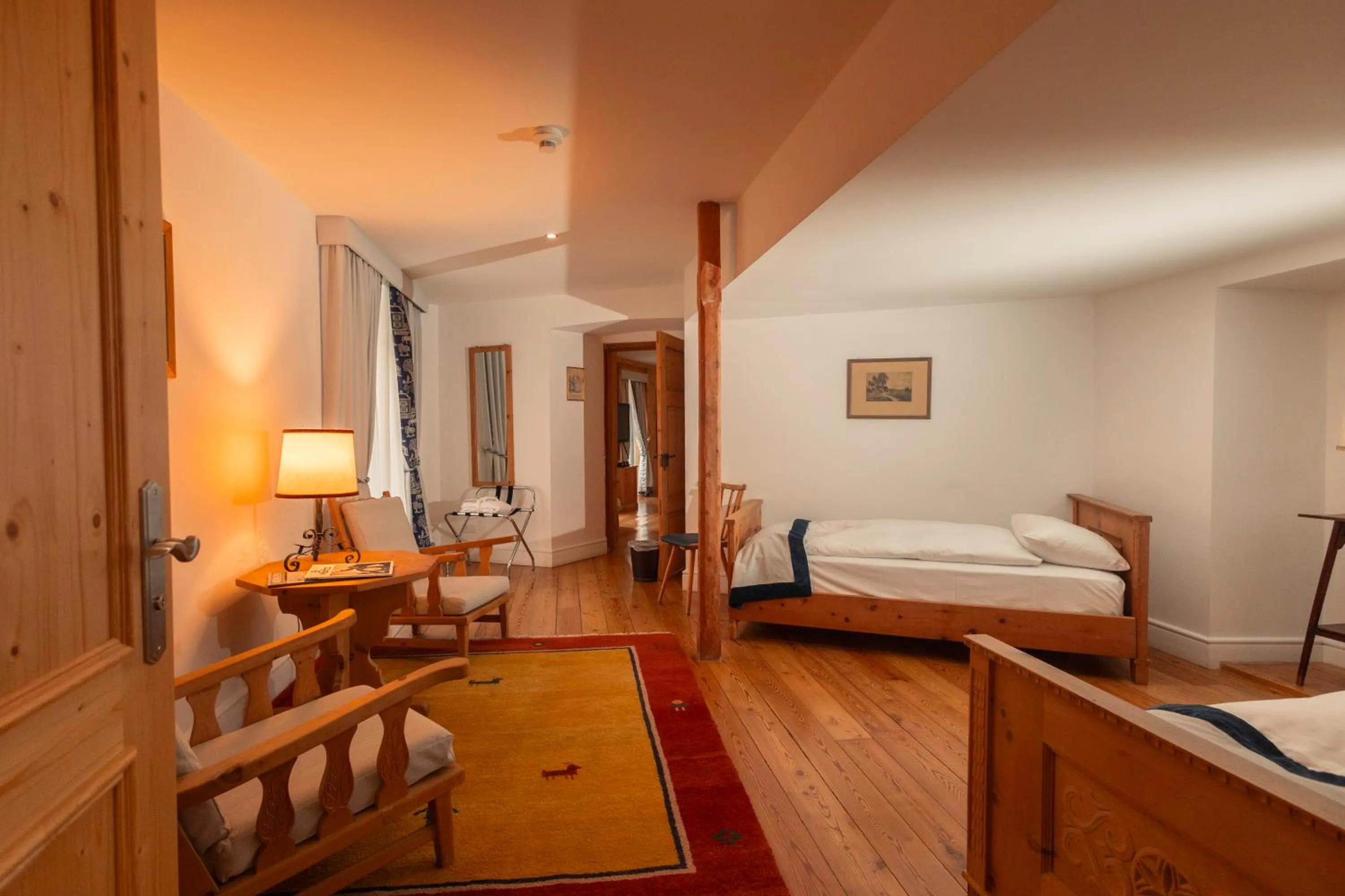 Bed in Hotel Bernina 1865 by Kleos Group Collection