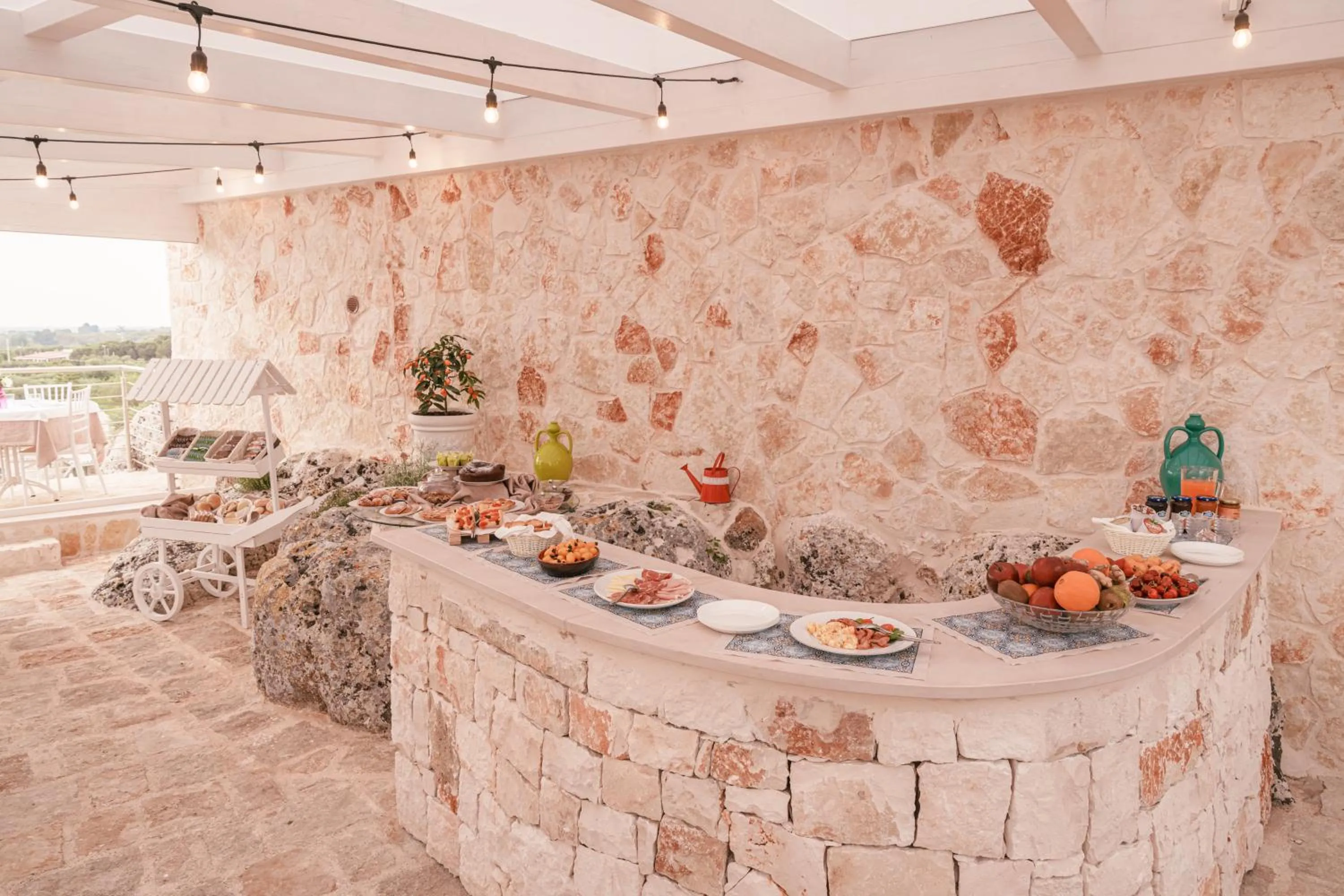 Food and drinks in La Terrazza Sulla Rupe Relais