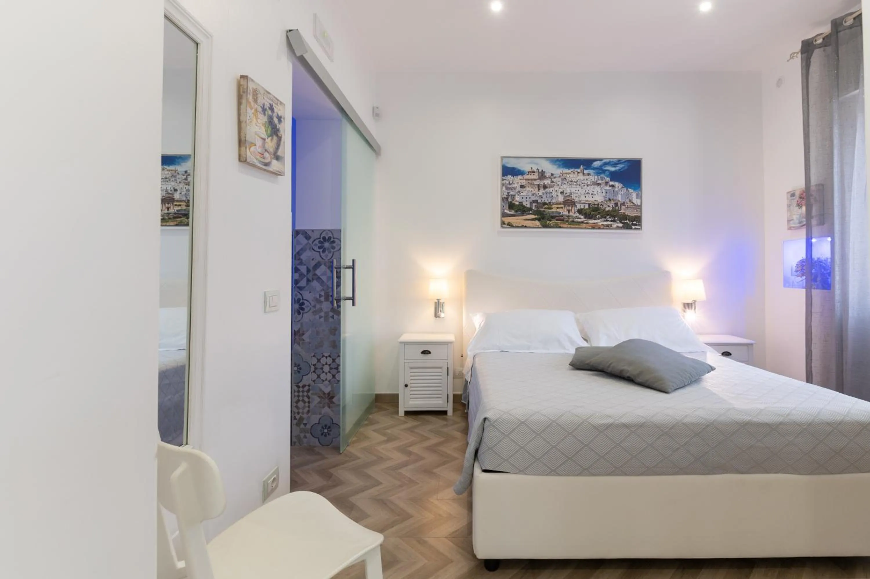 Bed in La Terrazza Sulla Rupe Relais