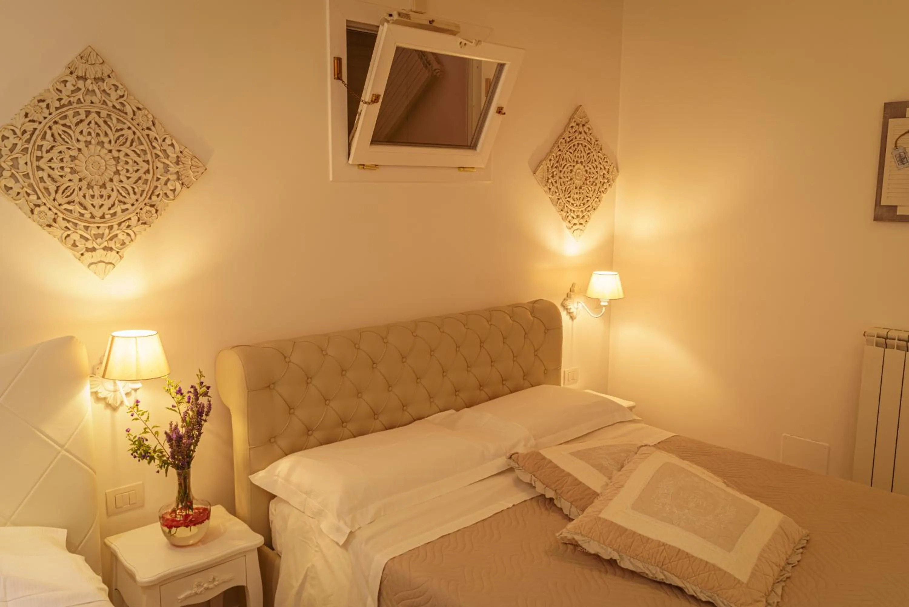 Bed in La Terrazza Sulla Rupe Relais