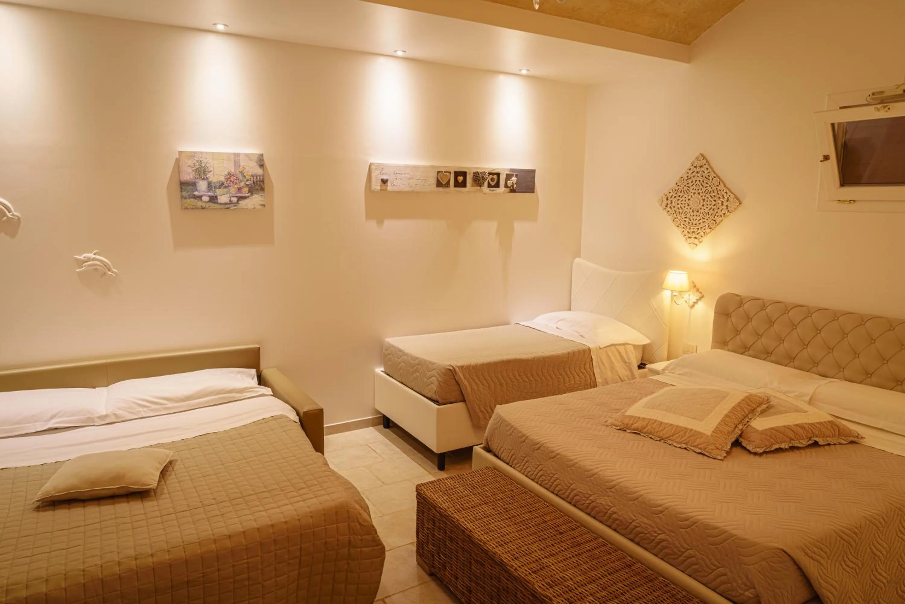 Bed in La Terrazza Sulla Rupe Relais