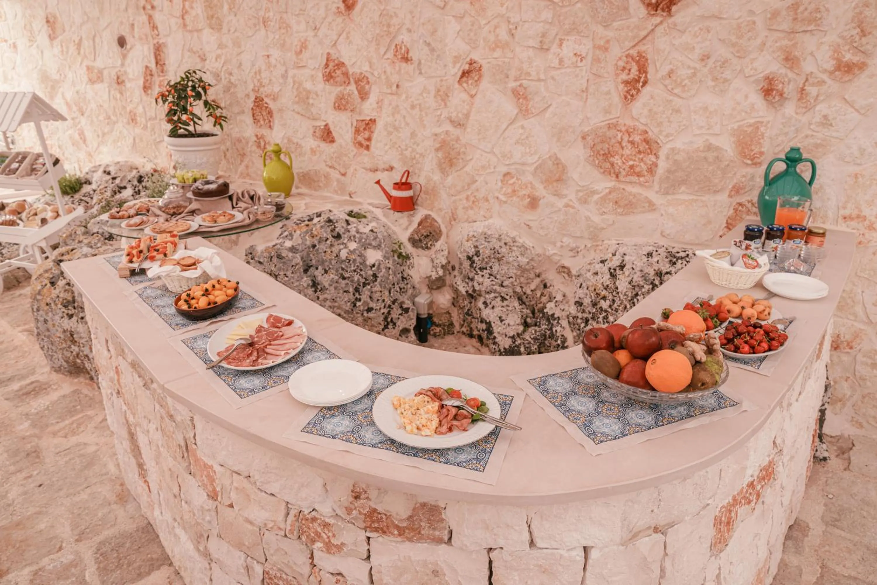 Food and drinks in La Terrazza Sulla Rupe Relais