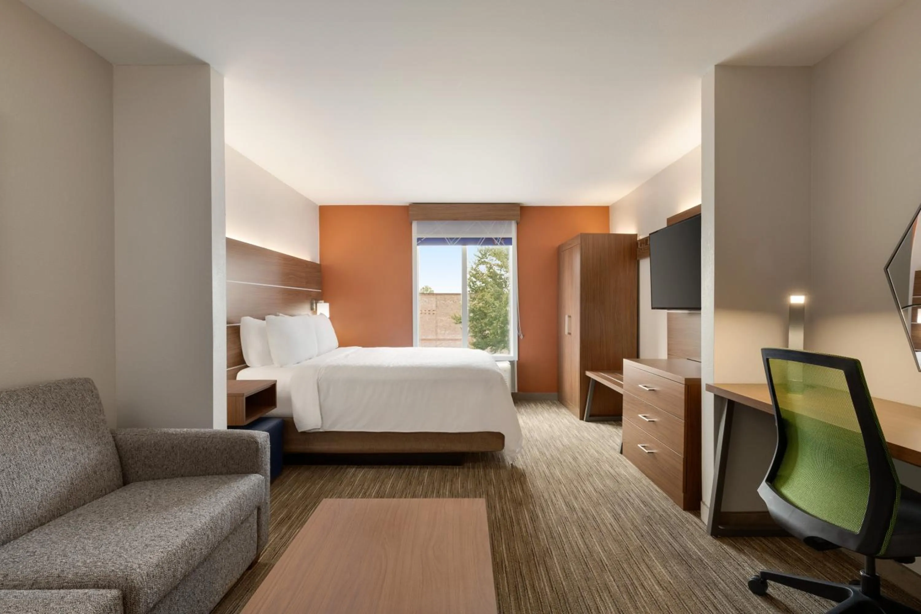 Photo of the whole room, Bed in Holiday Inn Express Hotel & Suites Auburn - University Area by IHG