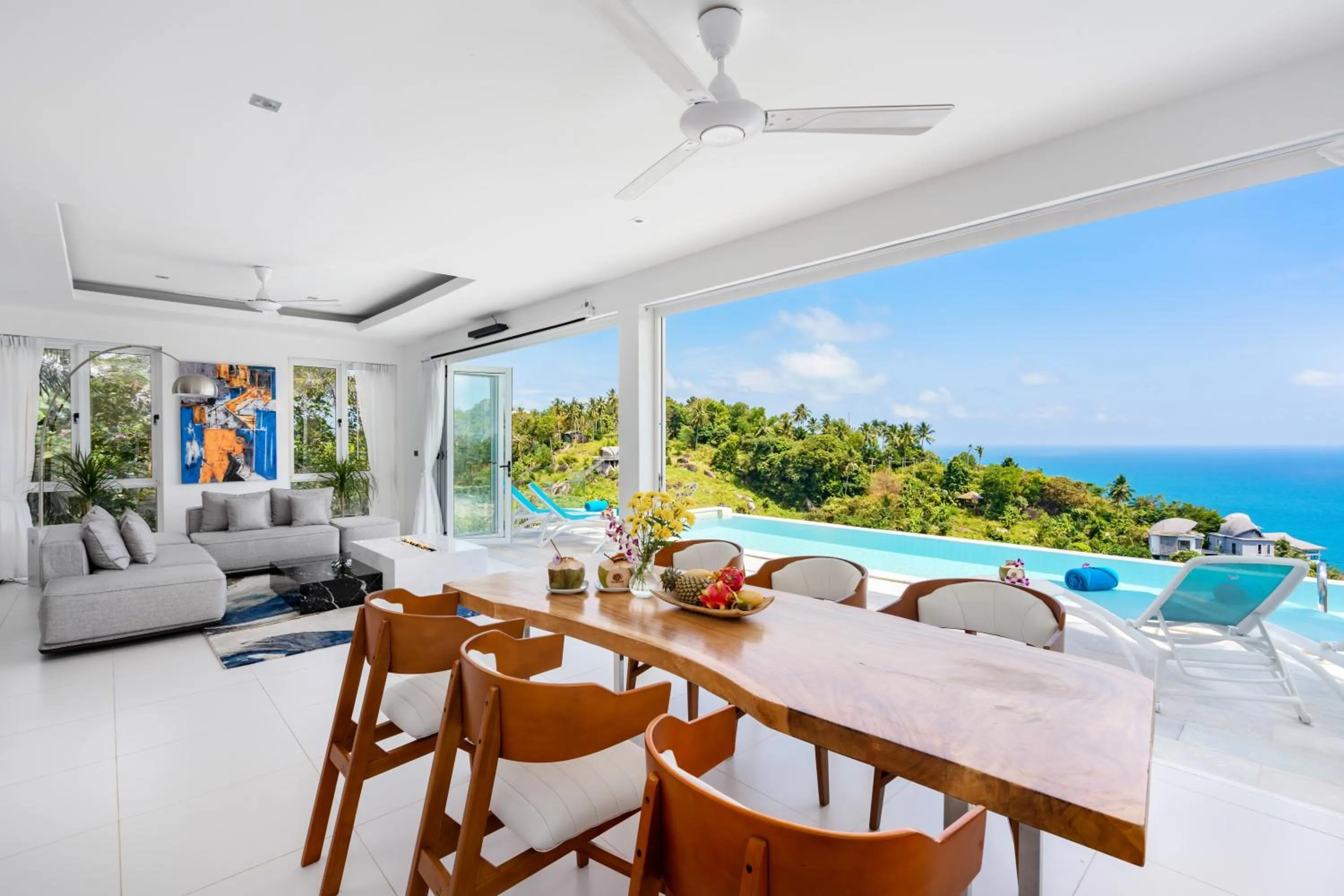 Living room in Villa Melo