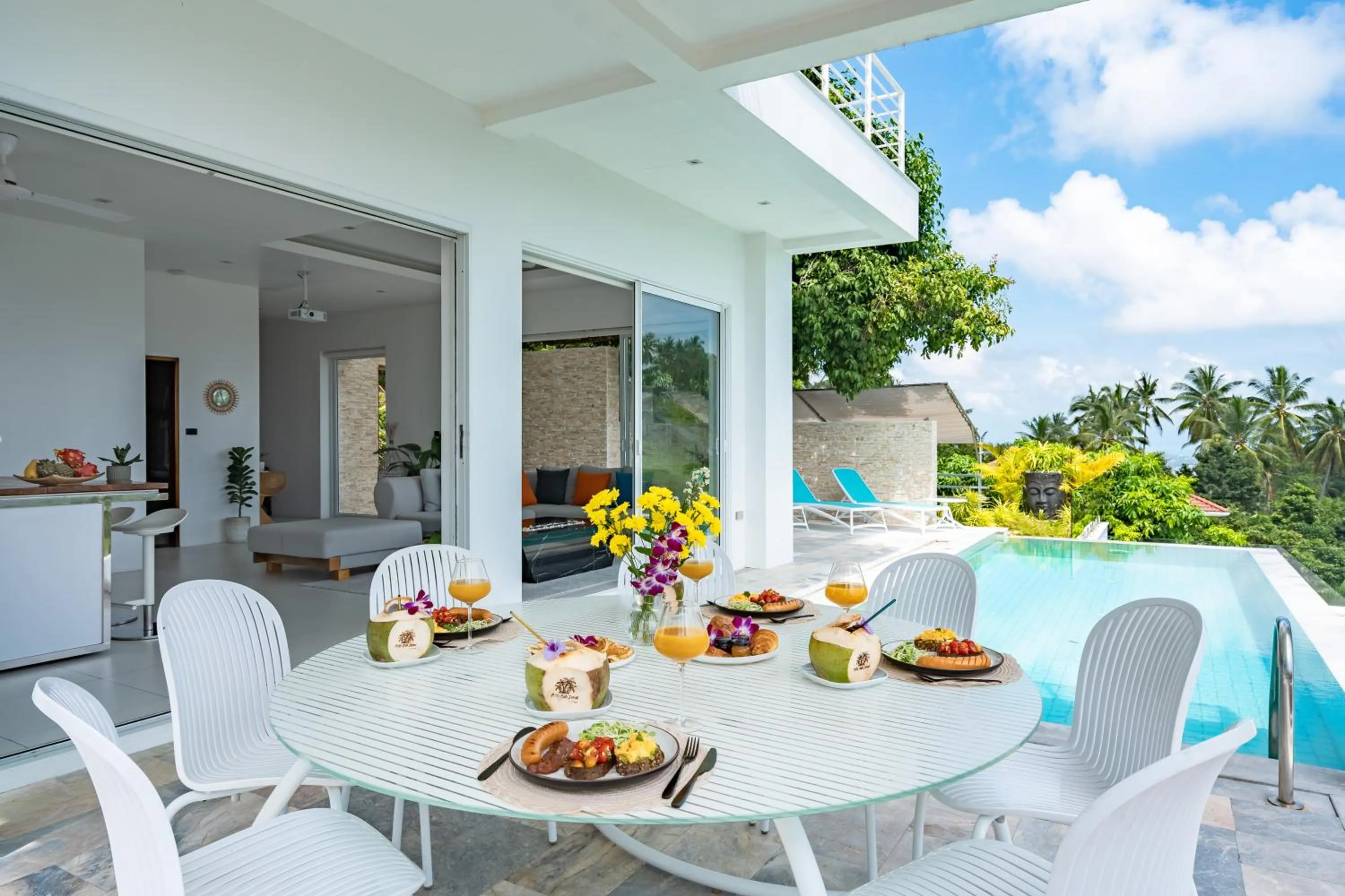 Living room in Villa Melo
