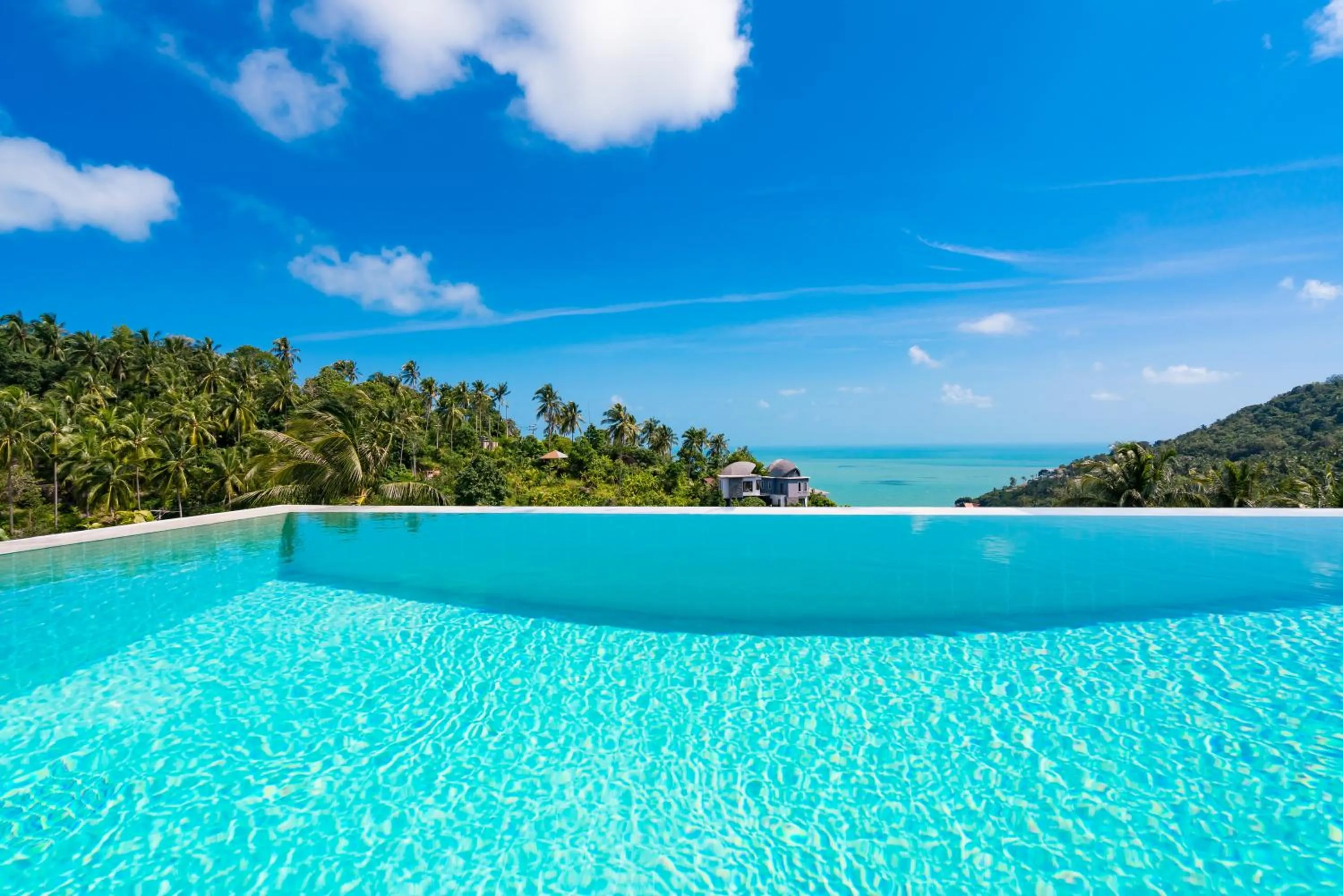 Pool view in Villa Melo