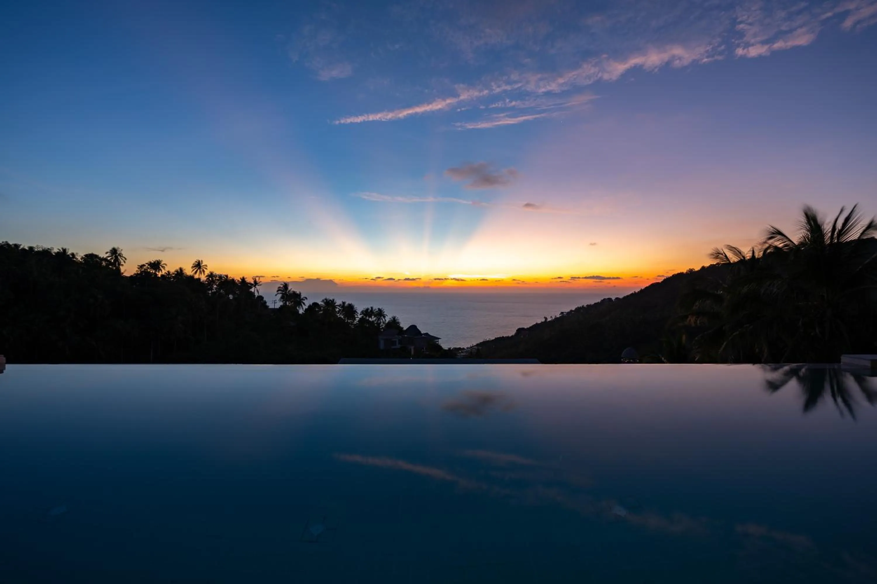 Pool view in Villa Melo