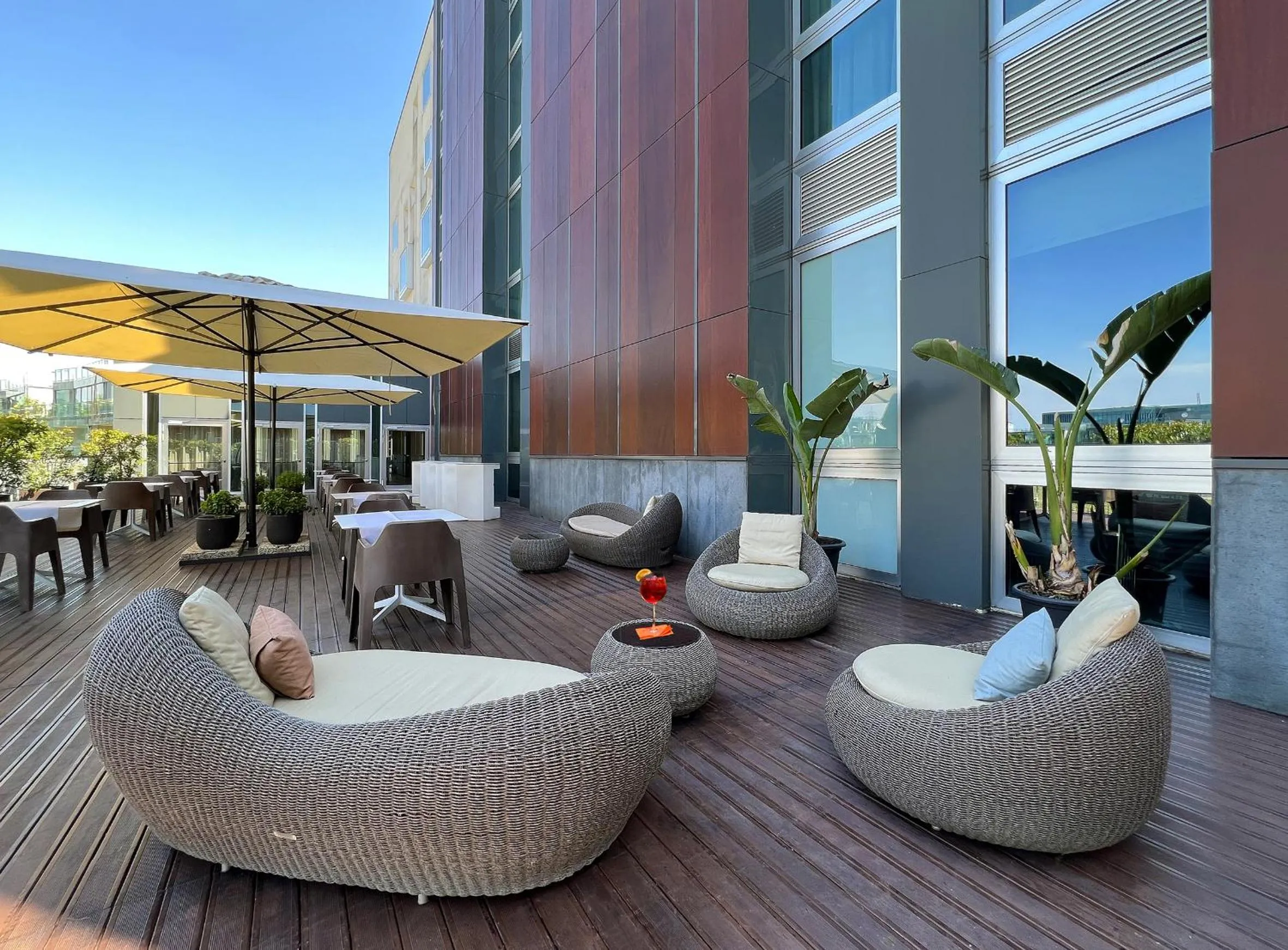 Balcony/Terrace in H2C Hotel Milanofiori