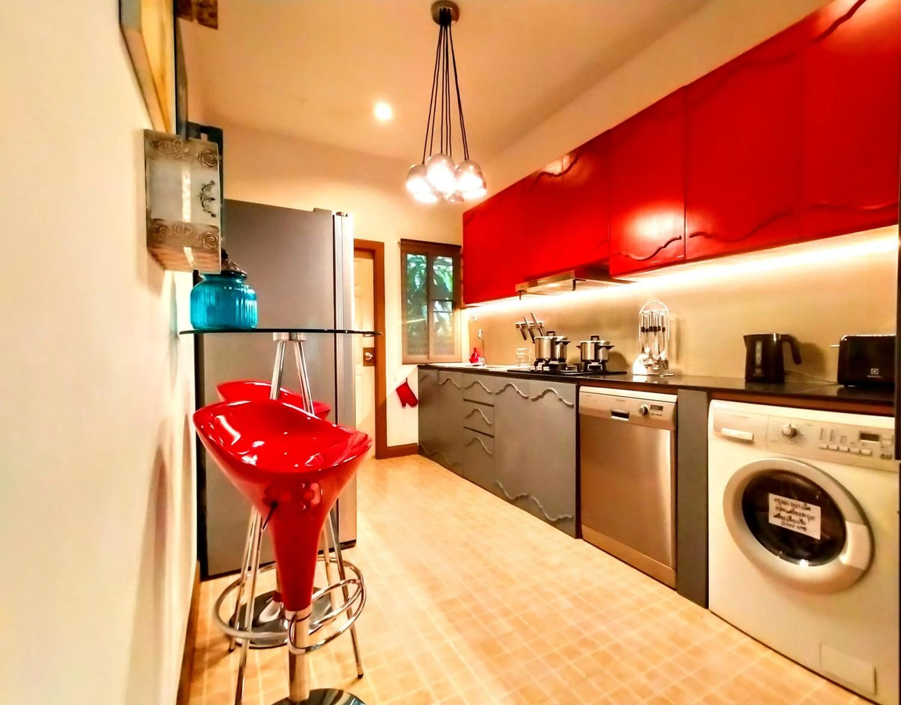 Kitchen or kitchenette in Leelawadee Pool Villa BBQ&Pool party