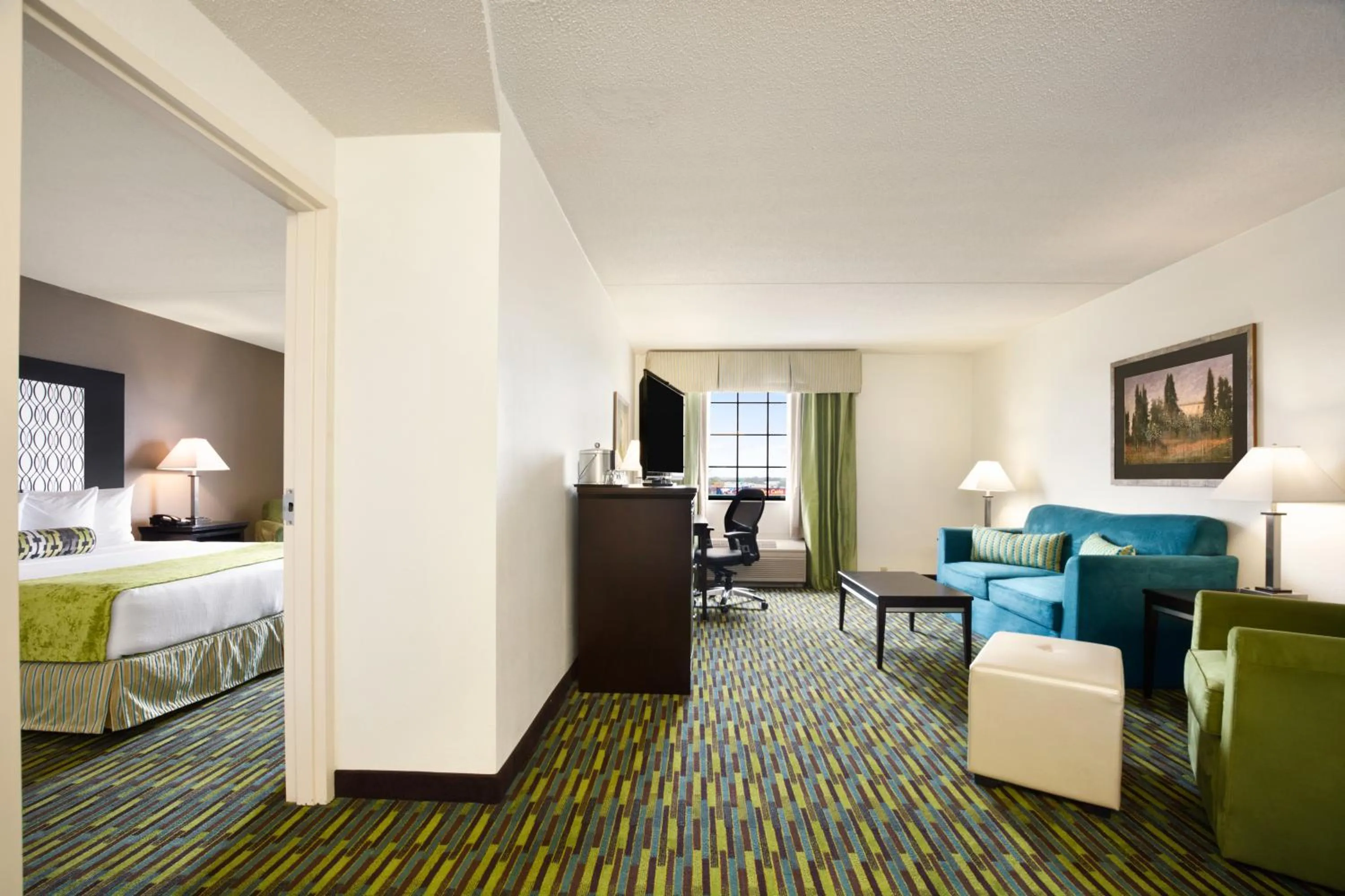 Photo of the whole room, Bed in Wyndham Garden Wichita Downtown