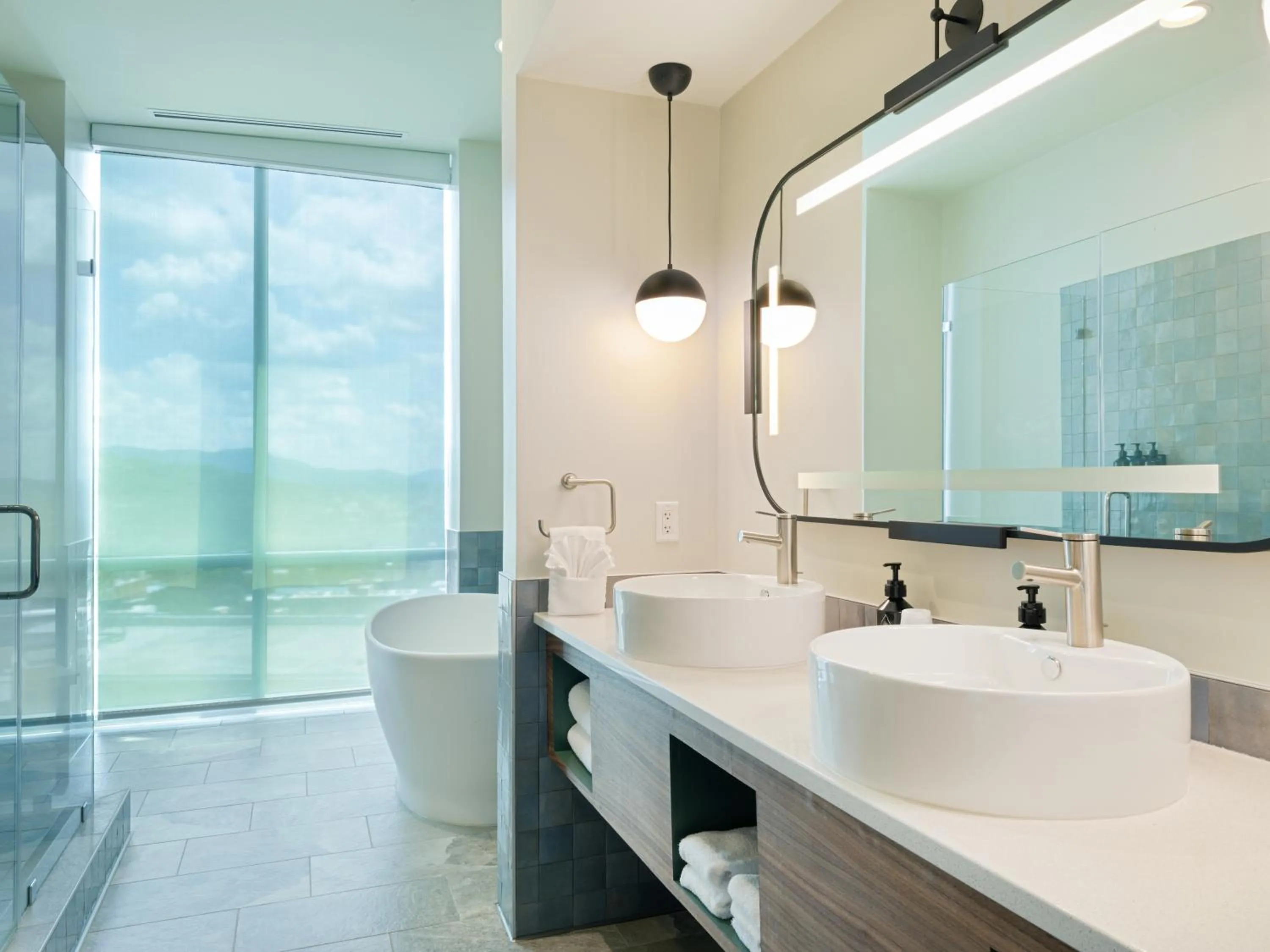 Shower in Hotel Indigo Asheville Downtown by IHG