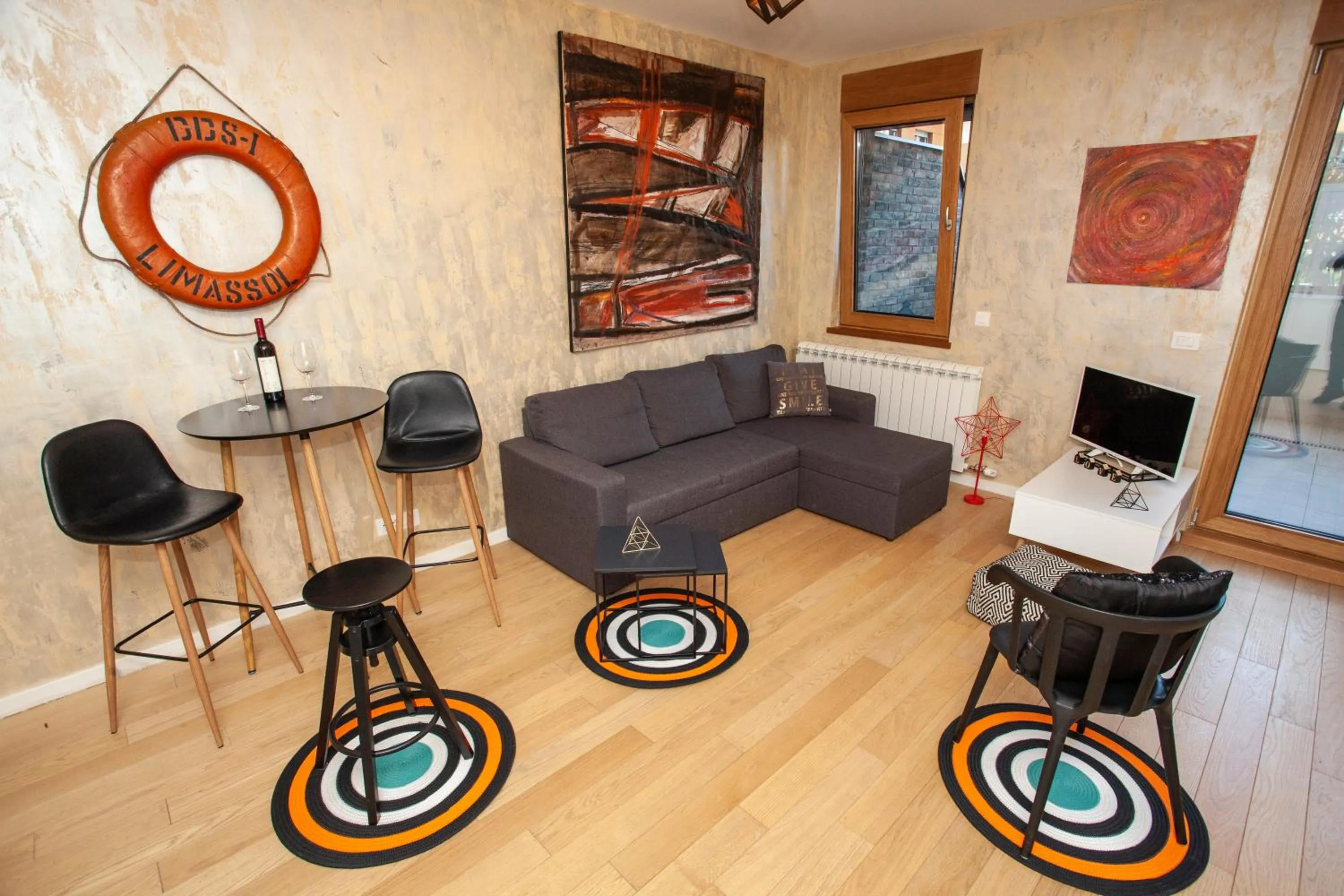 Living room in Gentleman Dog Apartment