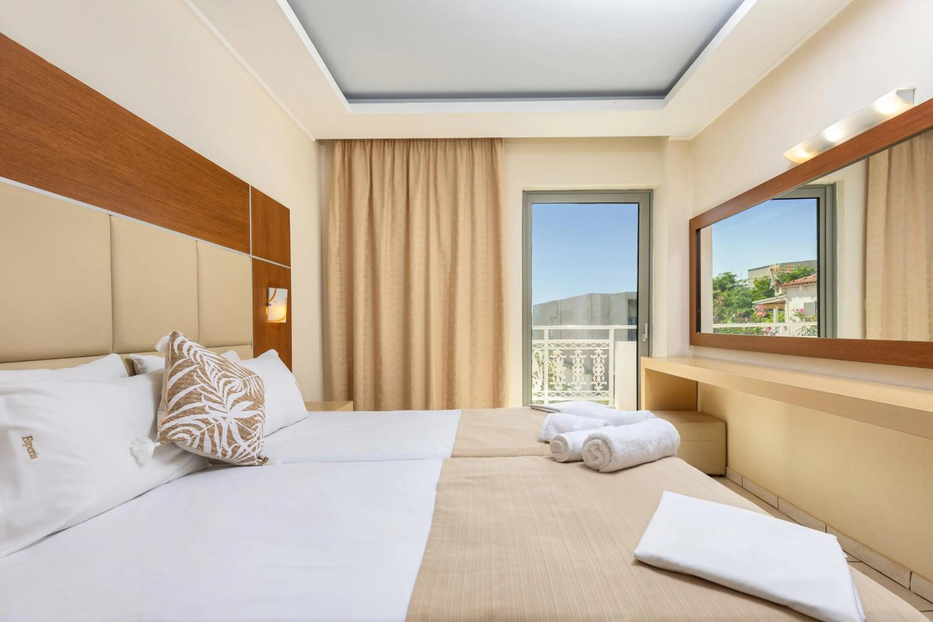 Bed in Esperia Hotel