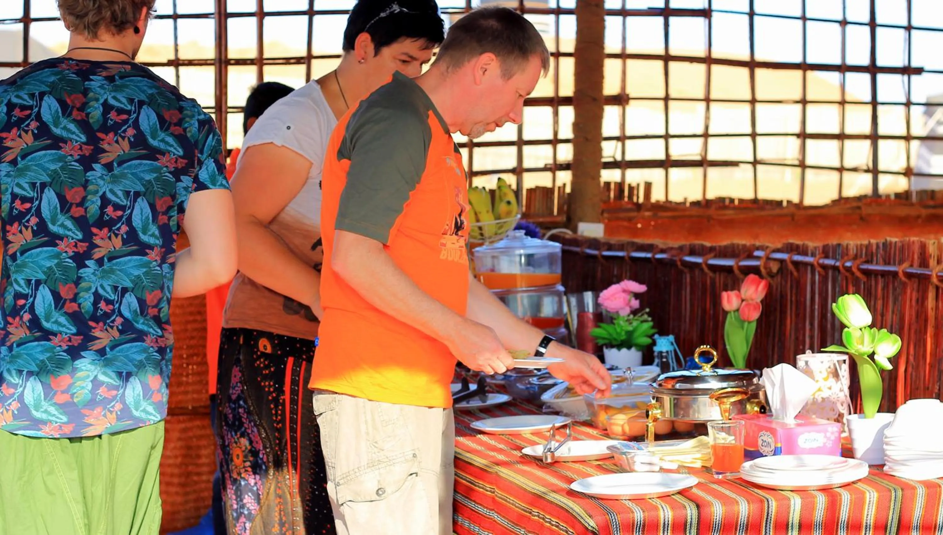 Buffet breakfast in Sands Dream Tourism Camp