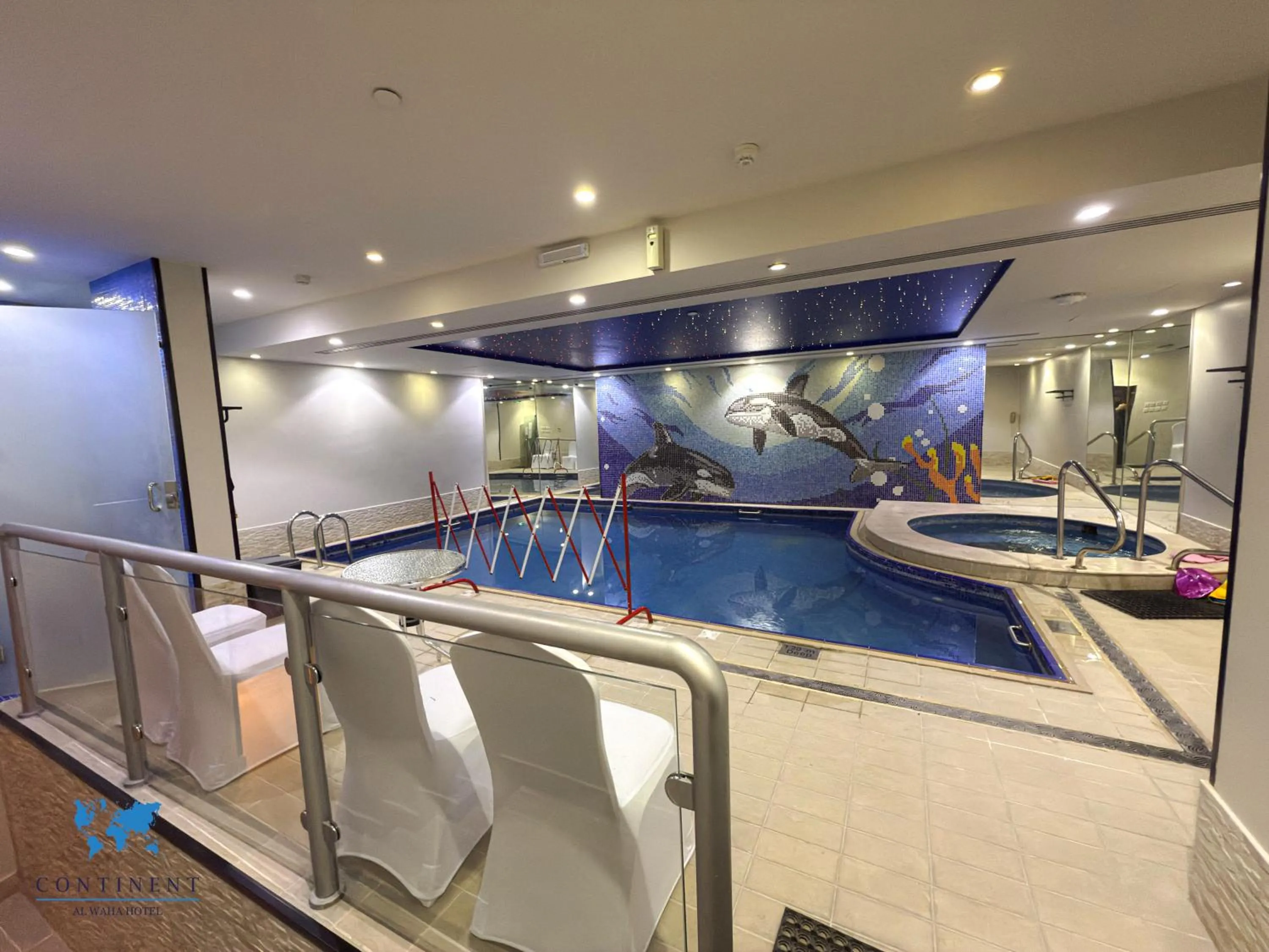 Pool view in Continent Al Waha Hotel Riyad