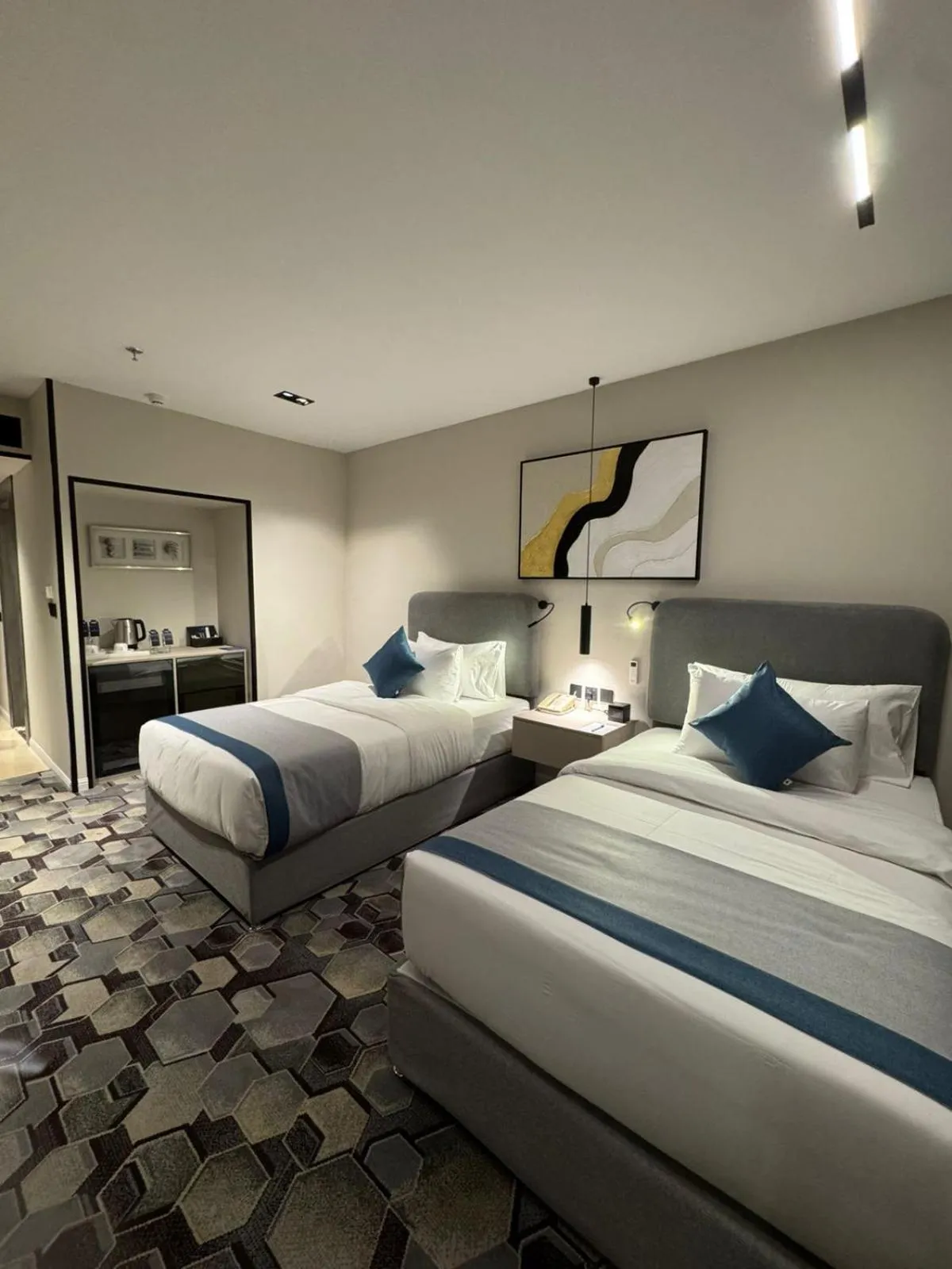 Bed in Continent Al Waha Hotel Riyad