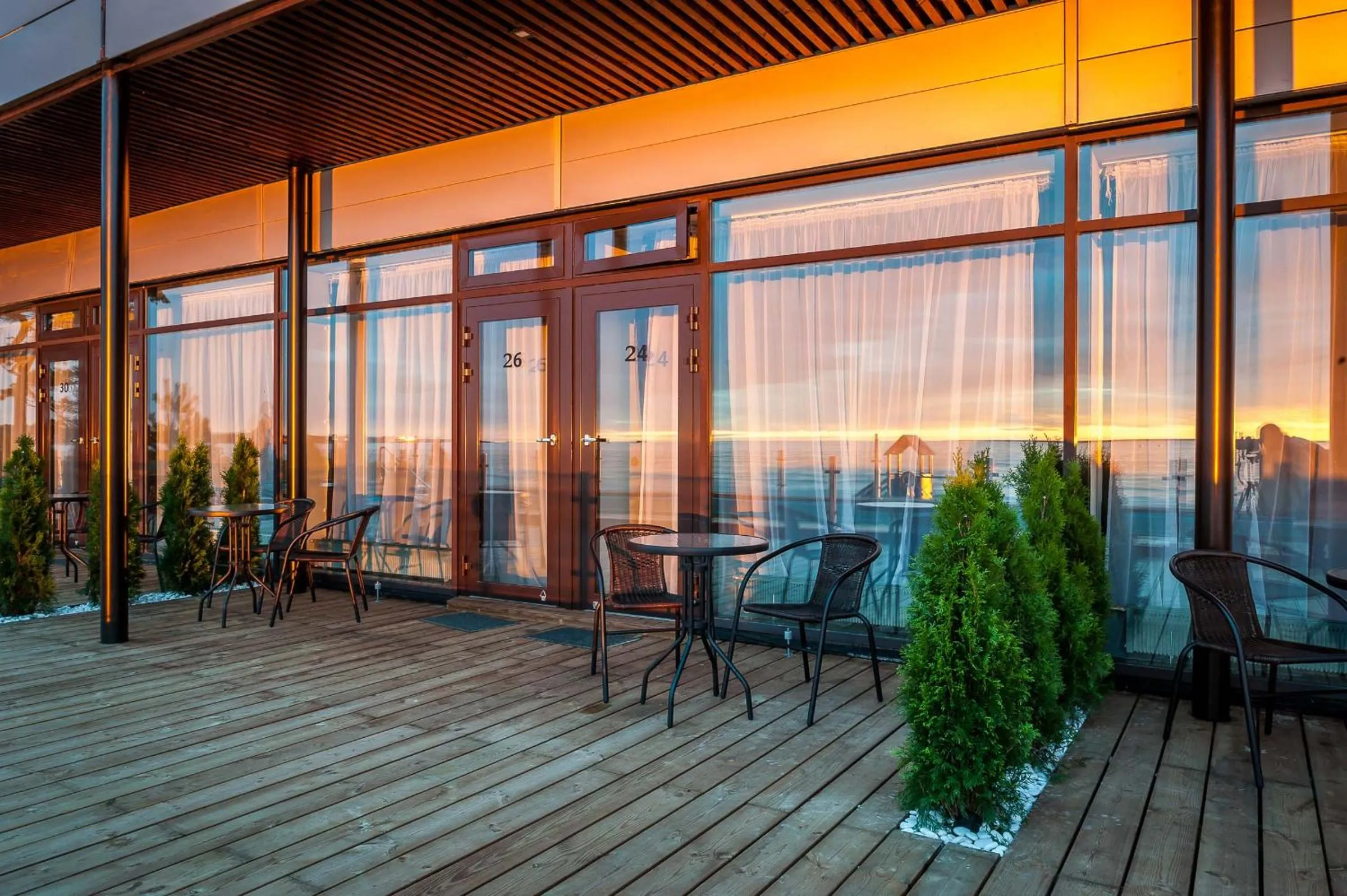 Patio in Pirita Beach Apartments & SPA