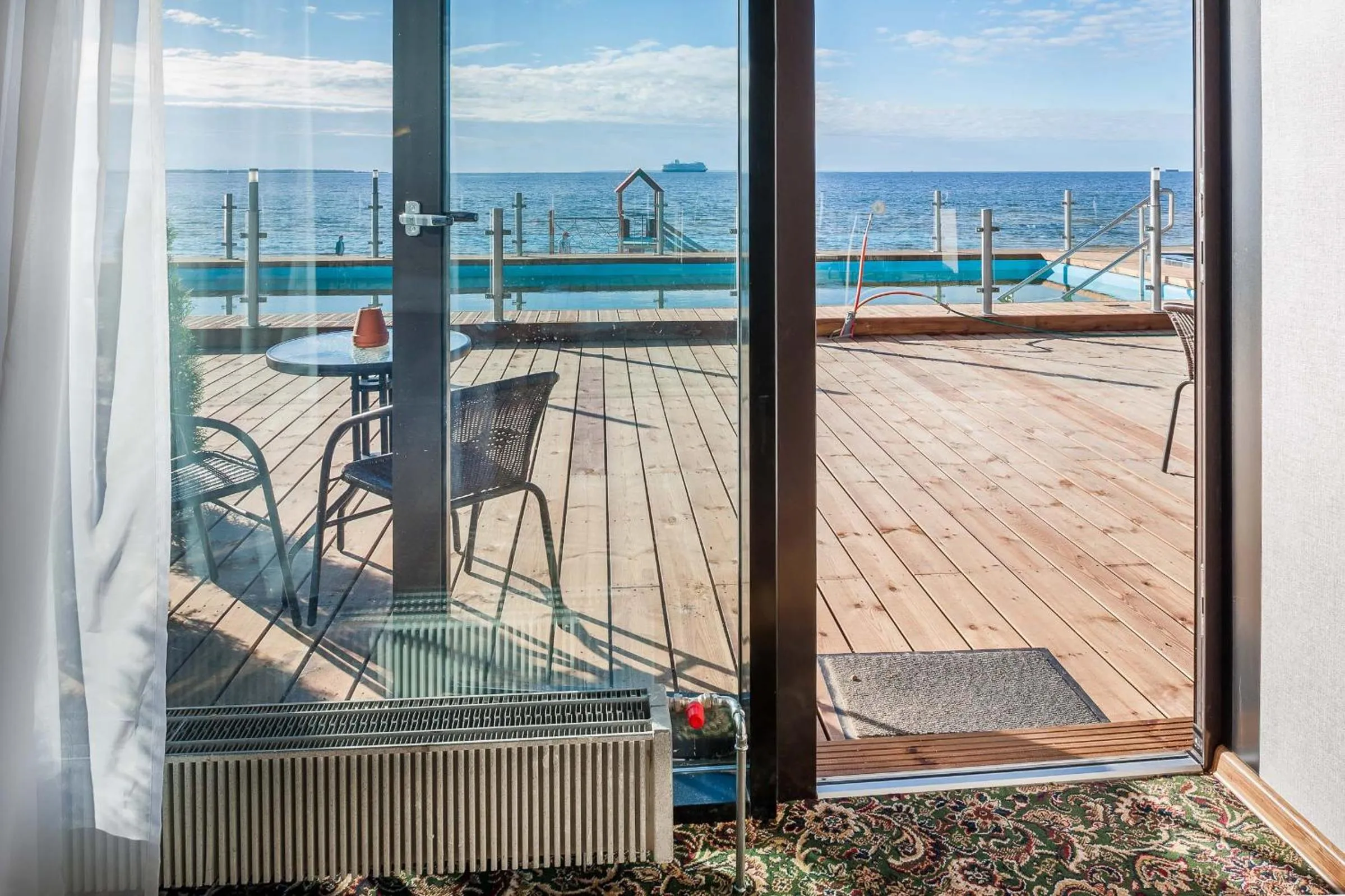 Patio in Pirita Beach Apartments & SPA
