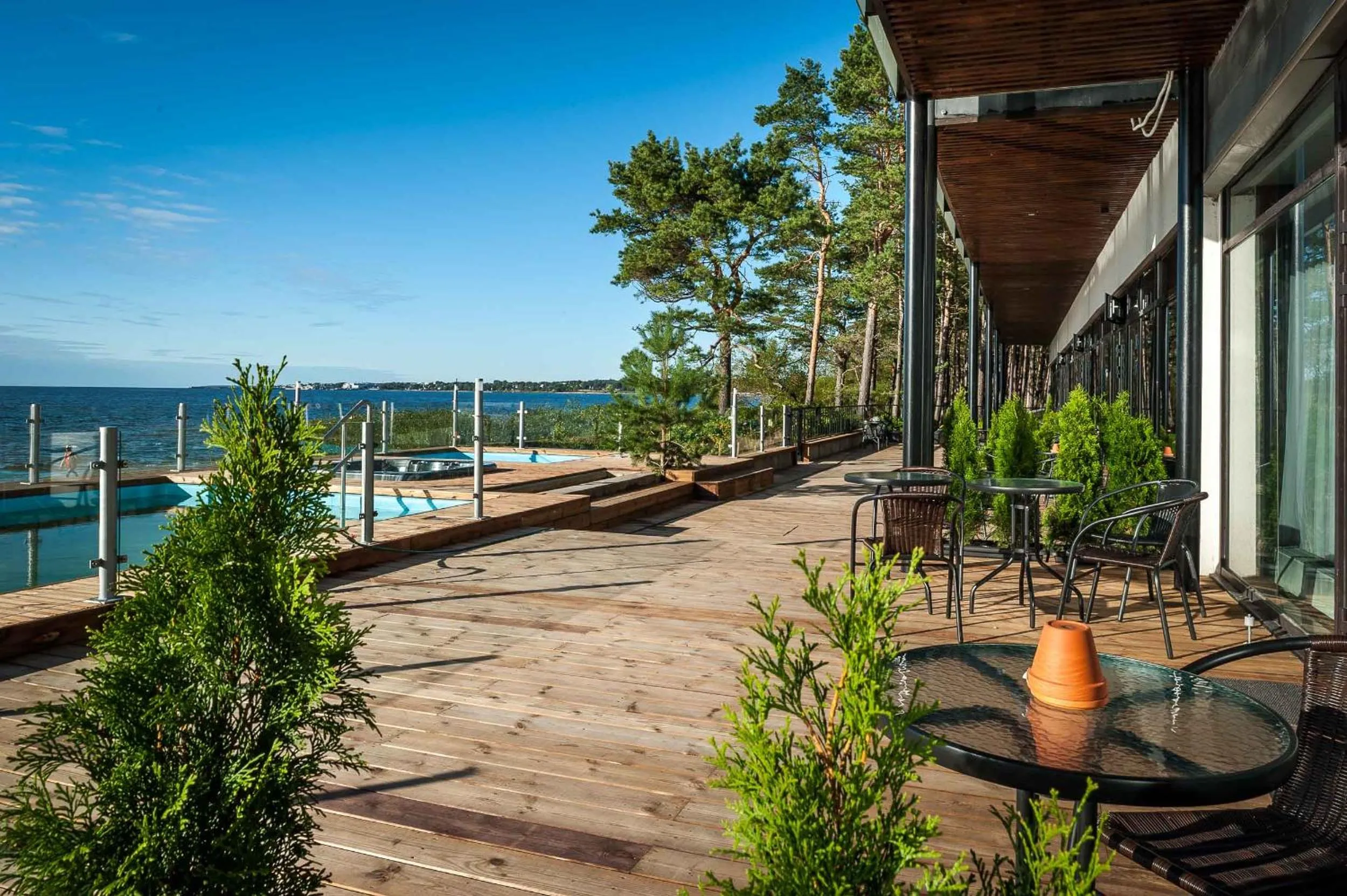 Balcony/Terrace in Pirita Beach Apartments & SPA