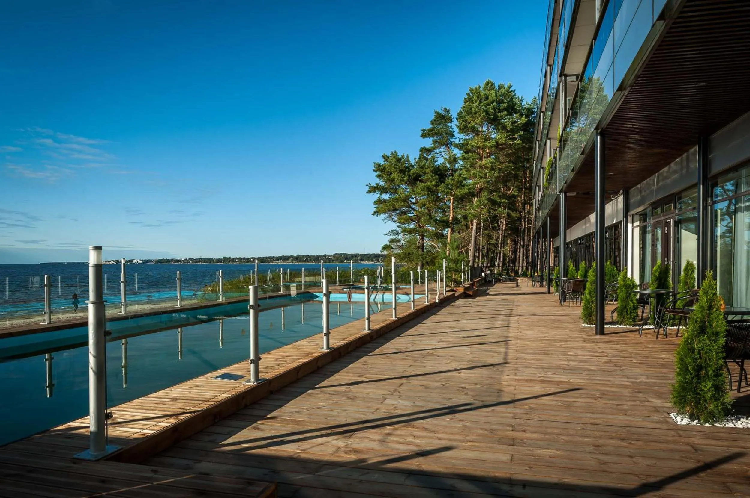 Balcony/Terrace in Pirita Beach Apartments & SPA