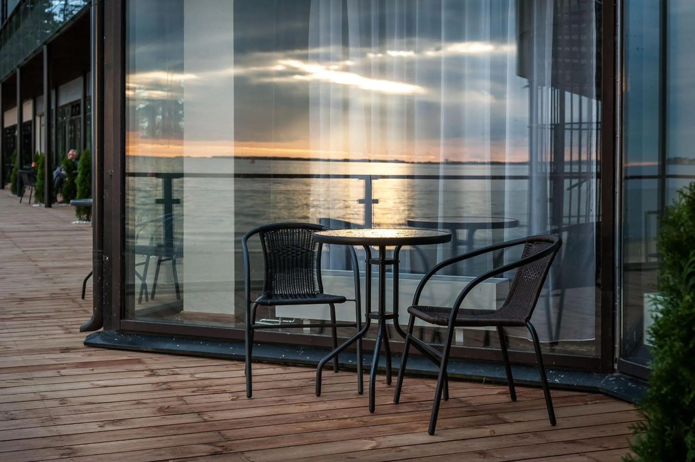 Patio in Pirita Beach Apartments & SPA