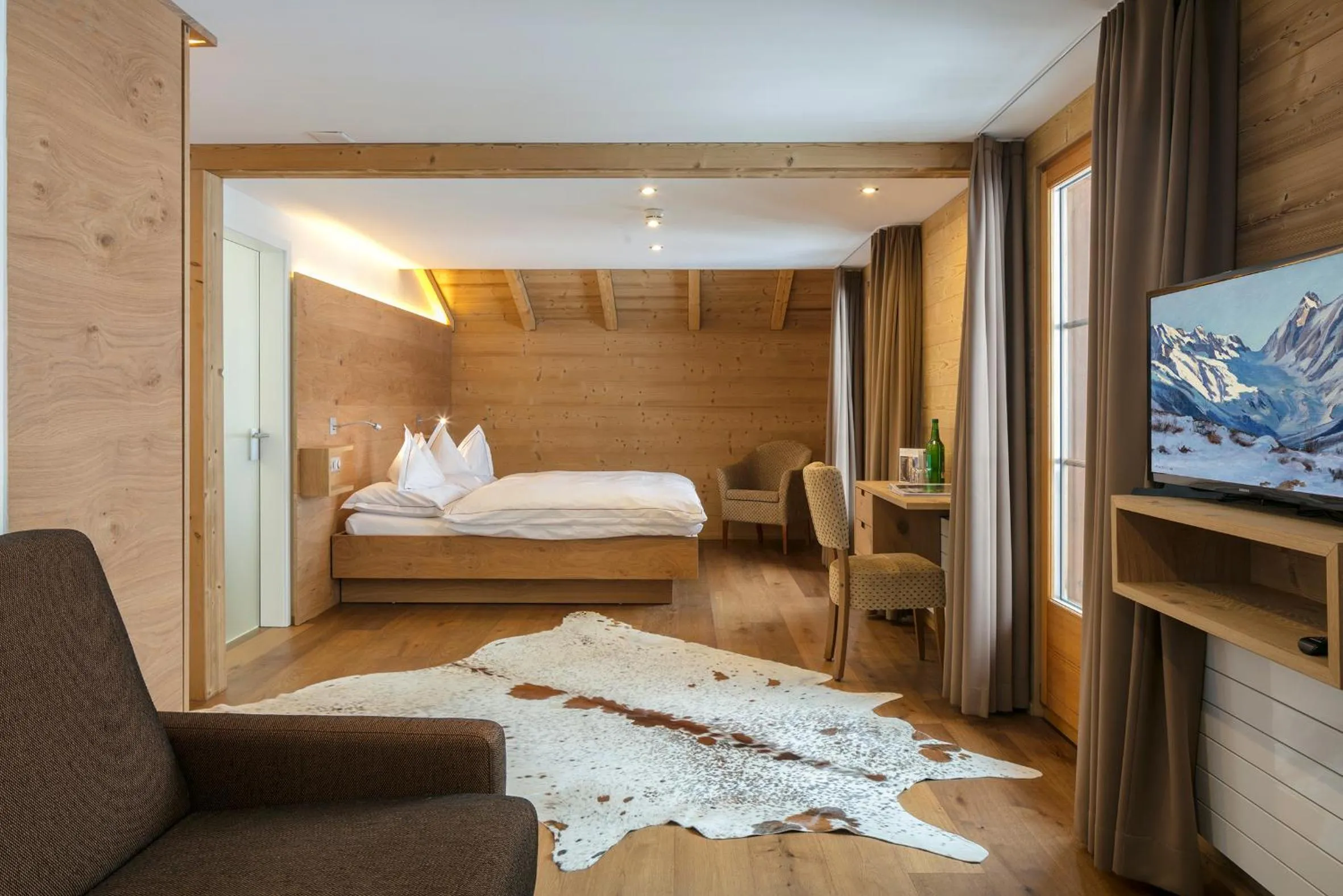 Living room in Hotel Edelweiss Blatten Lötschental