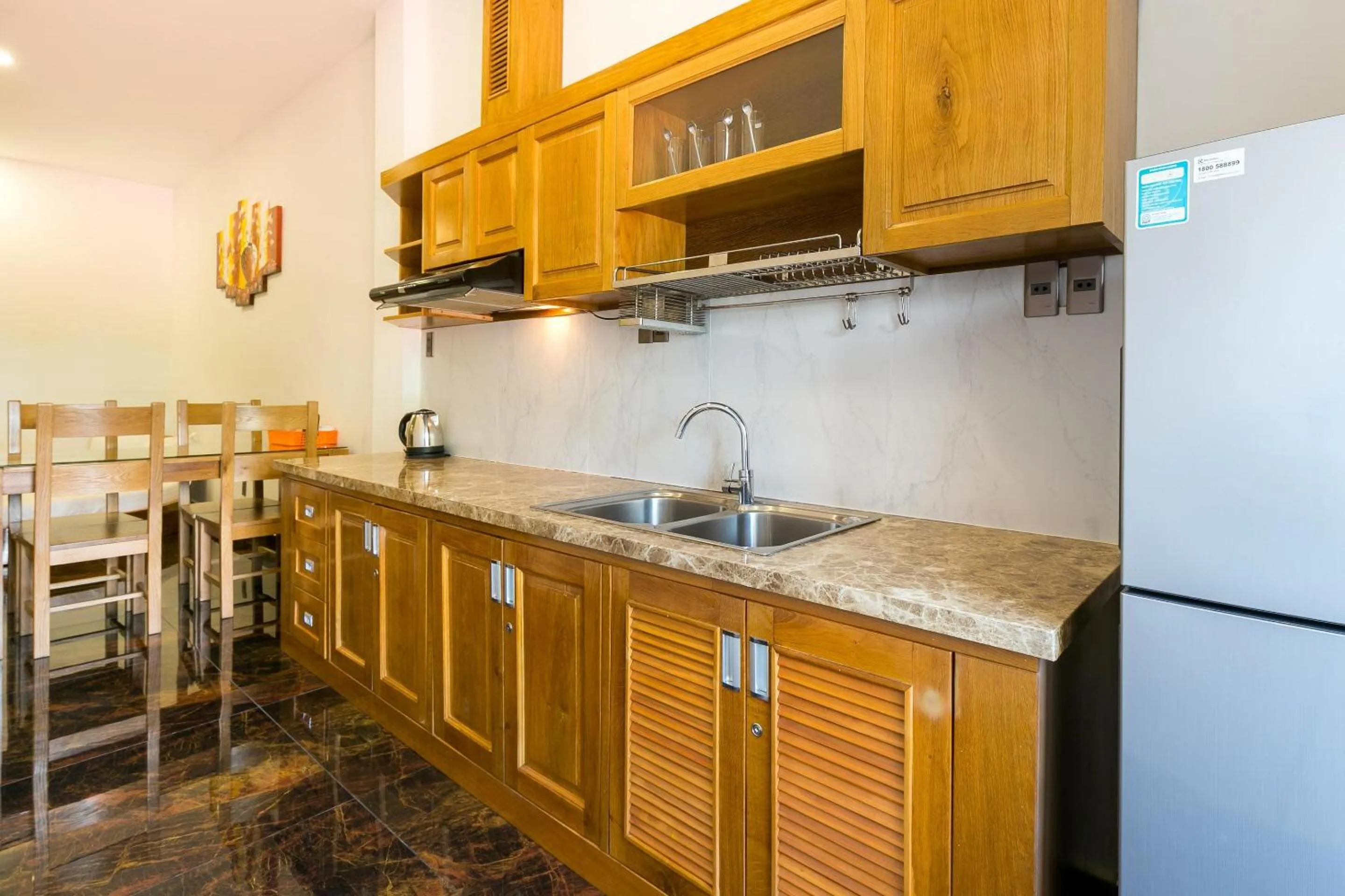 kitchen in Kim Minh Apartment & Hotel