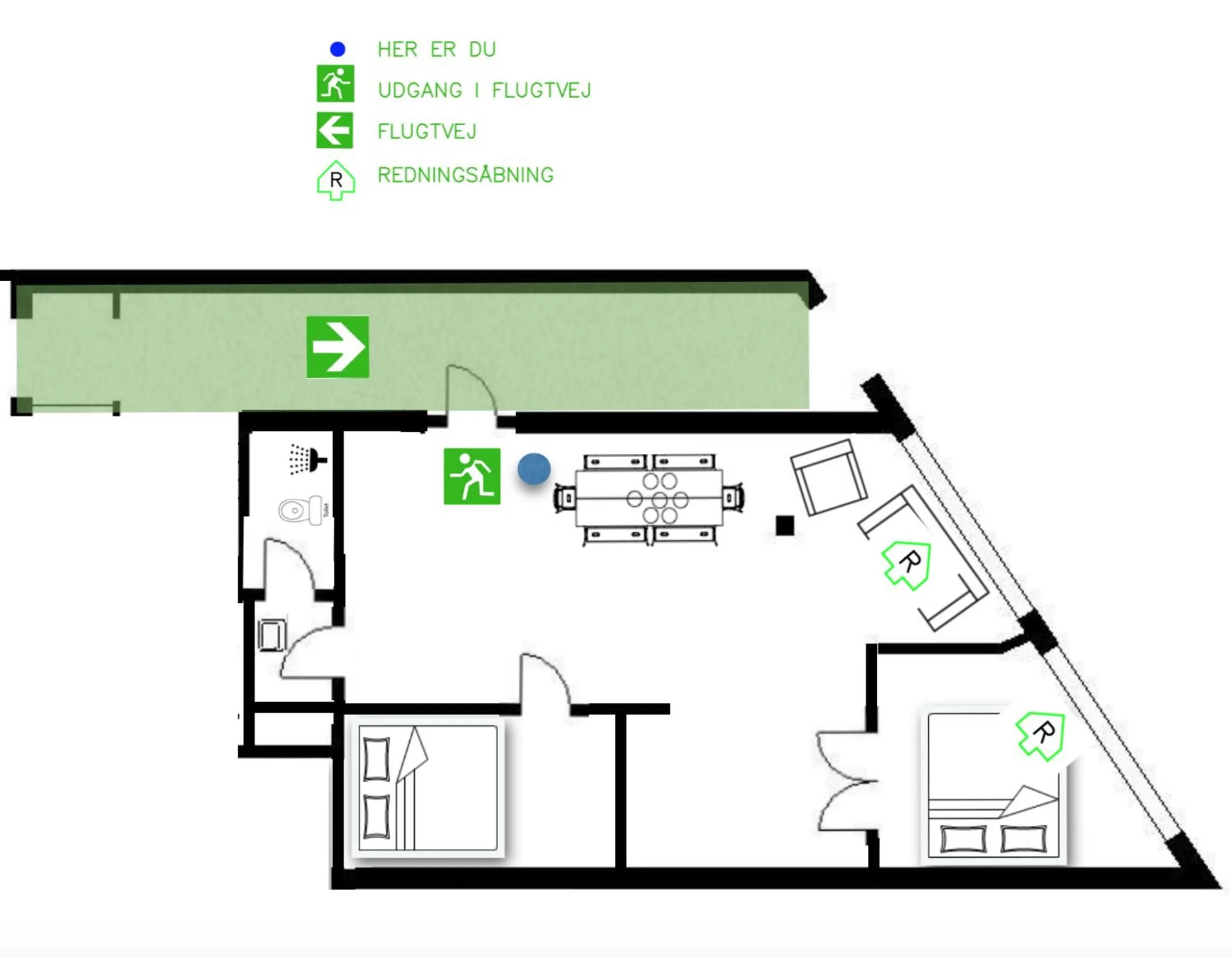 Floor plan in The Citadel Apartments by Daniel&Jacob's