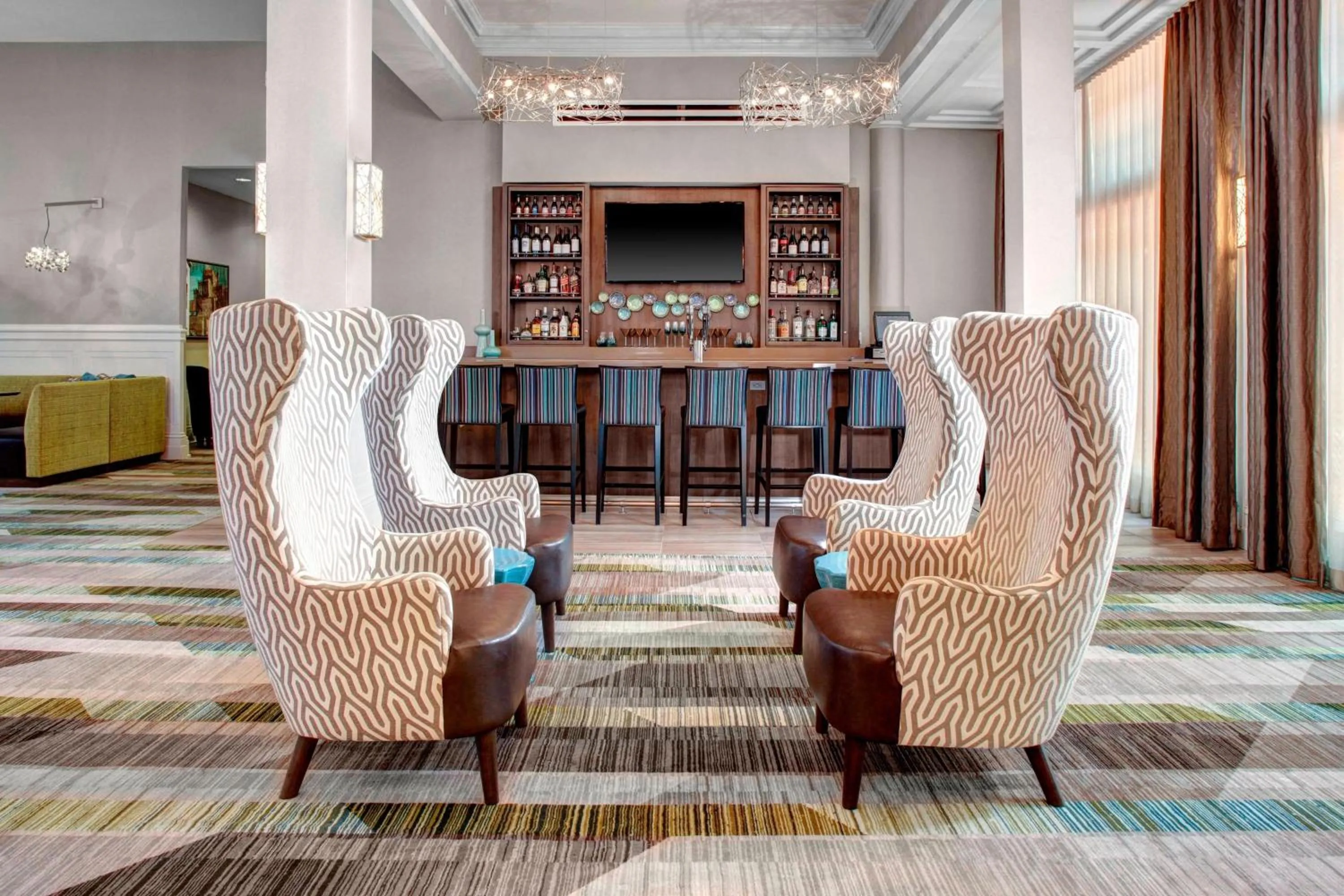 Lounge or bar in Residence Inn by Marriott Cleveland Downtown