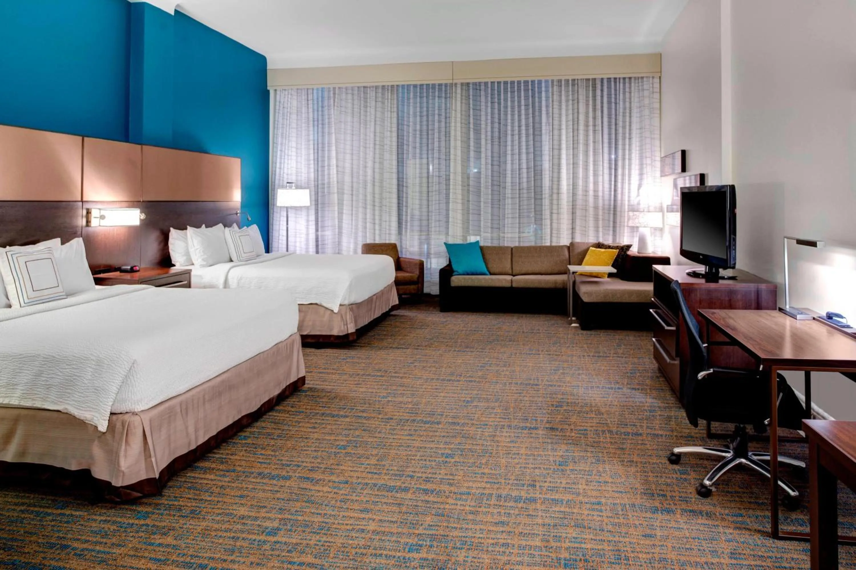 Photo of the whole room, Bed in Residence Inn by Marriott Cleveland Downtown